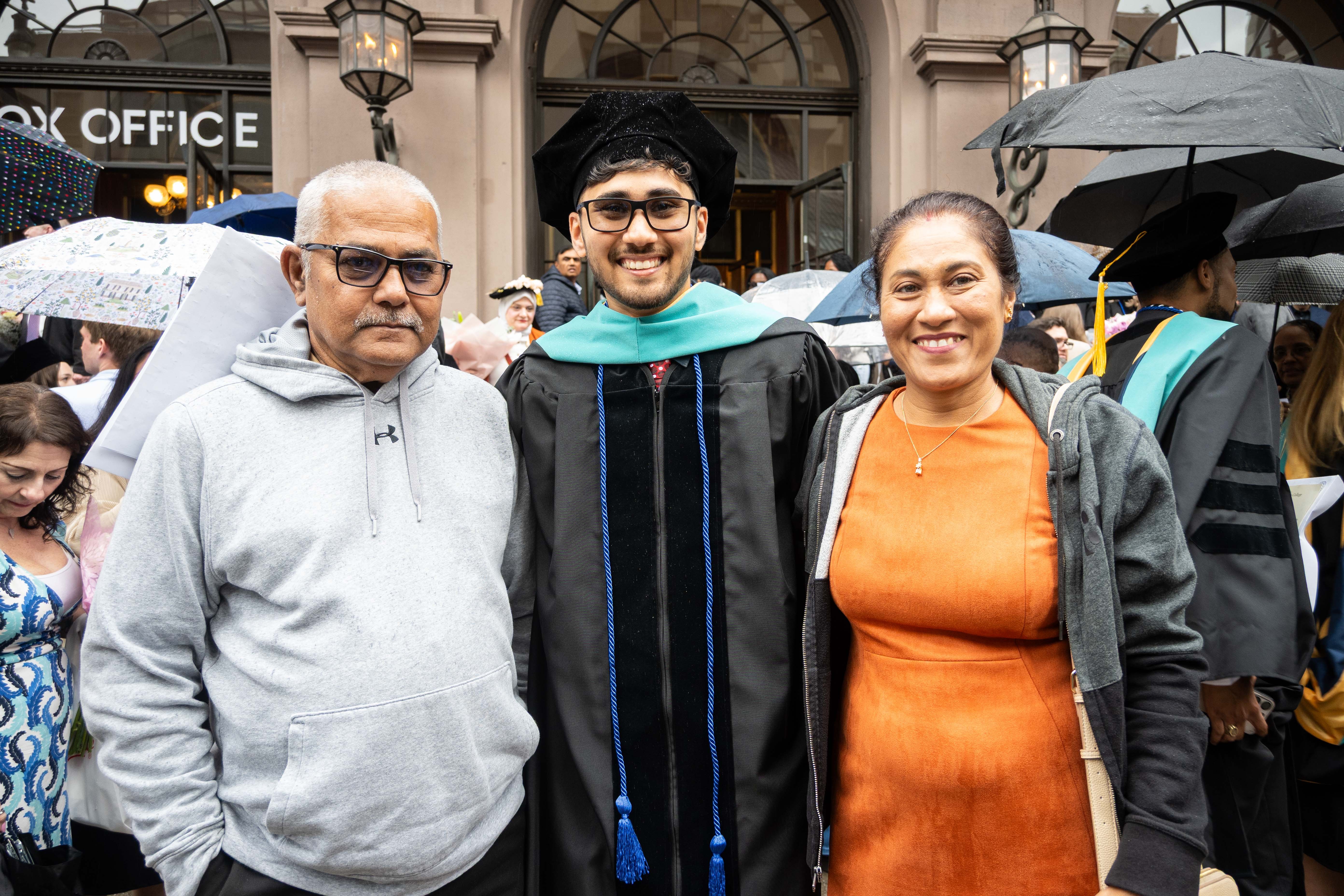 PCO grad Heimraj Resaul and parents
