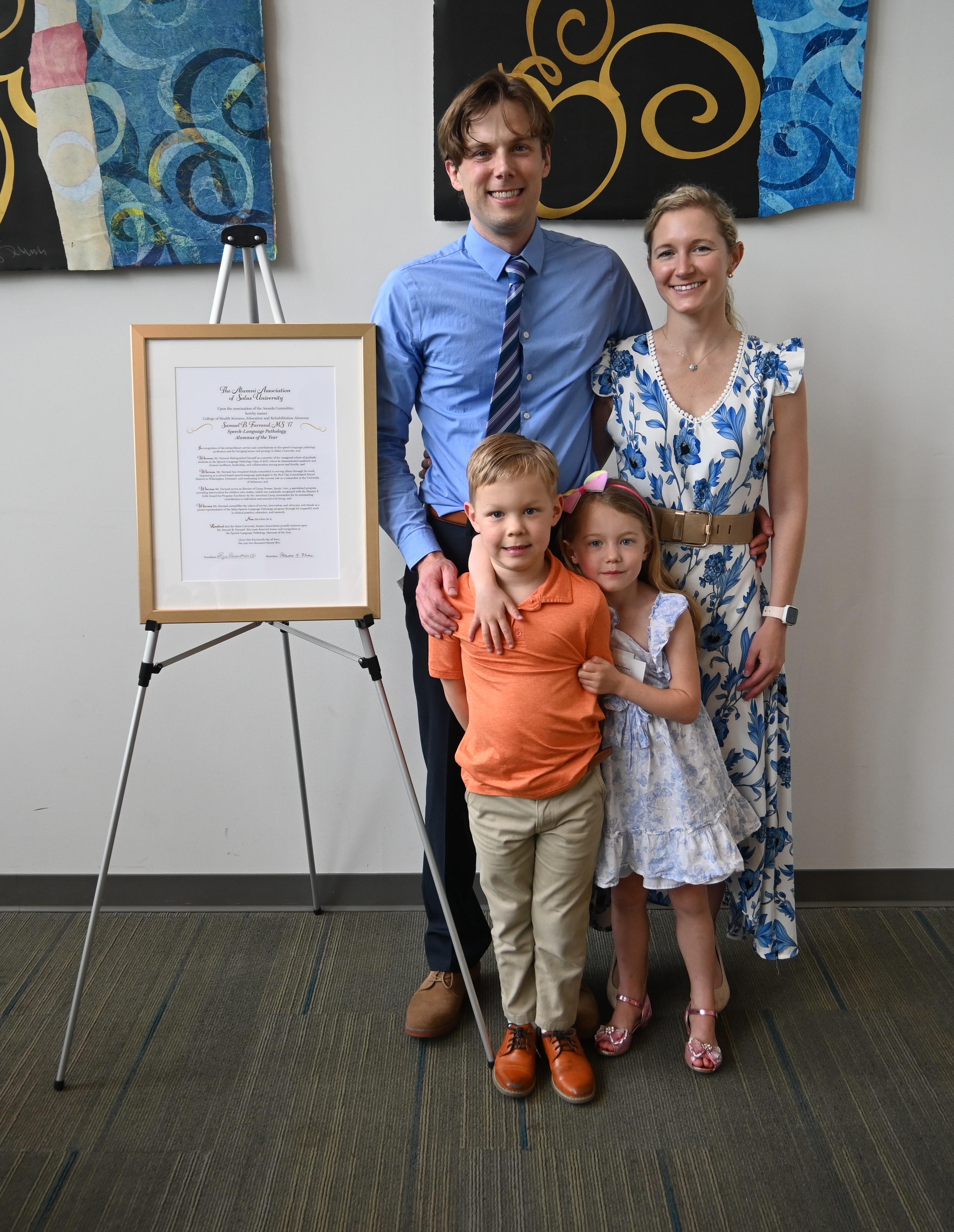 SLP Sam Farrand and family photo