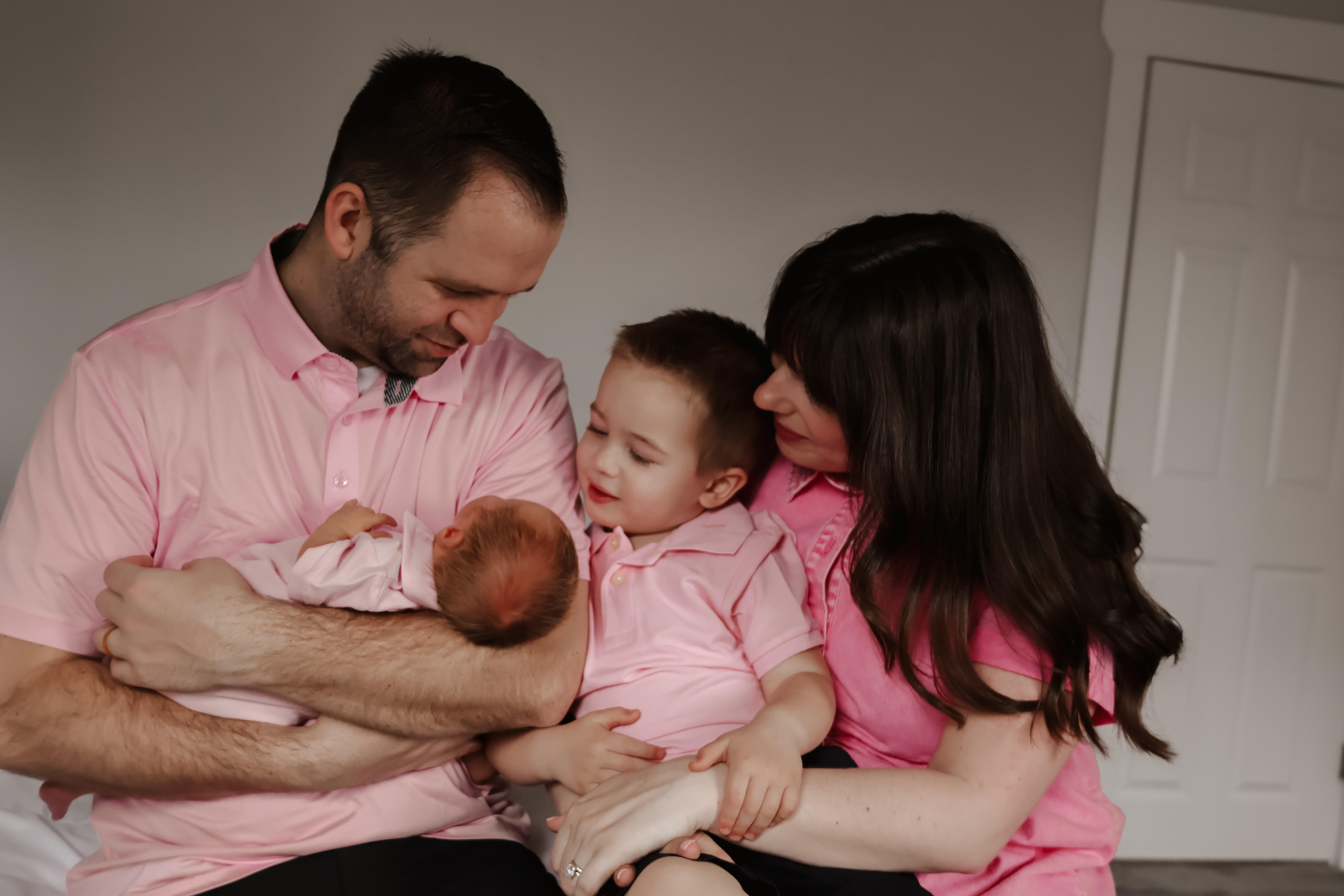 Amber Schafer family photo with husband and kids