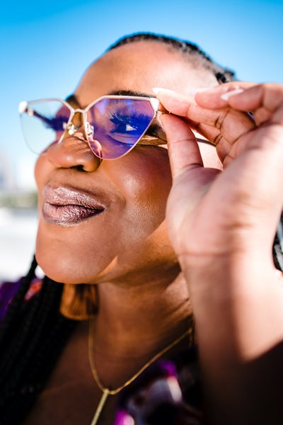 Dr. Ngoddy wearing sunglasses