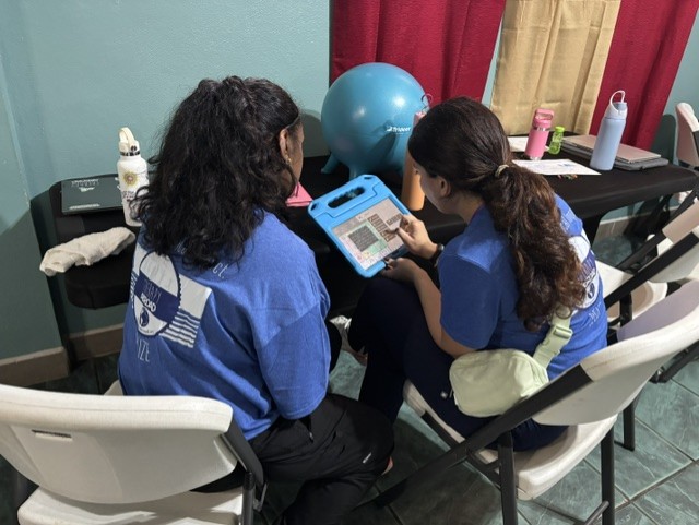 Two Drexel students working on lesson plan