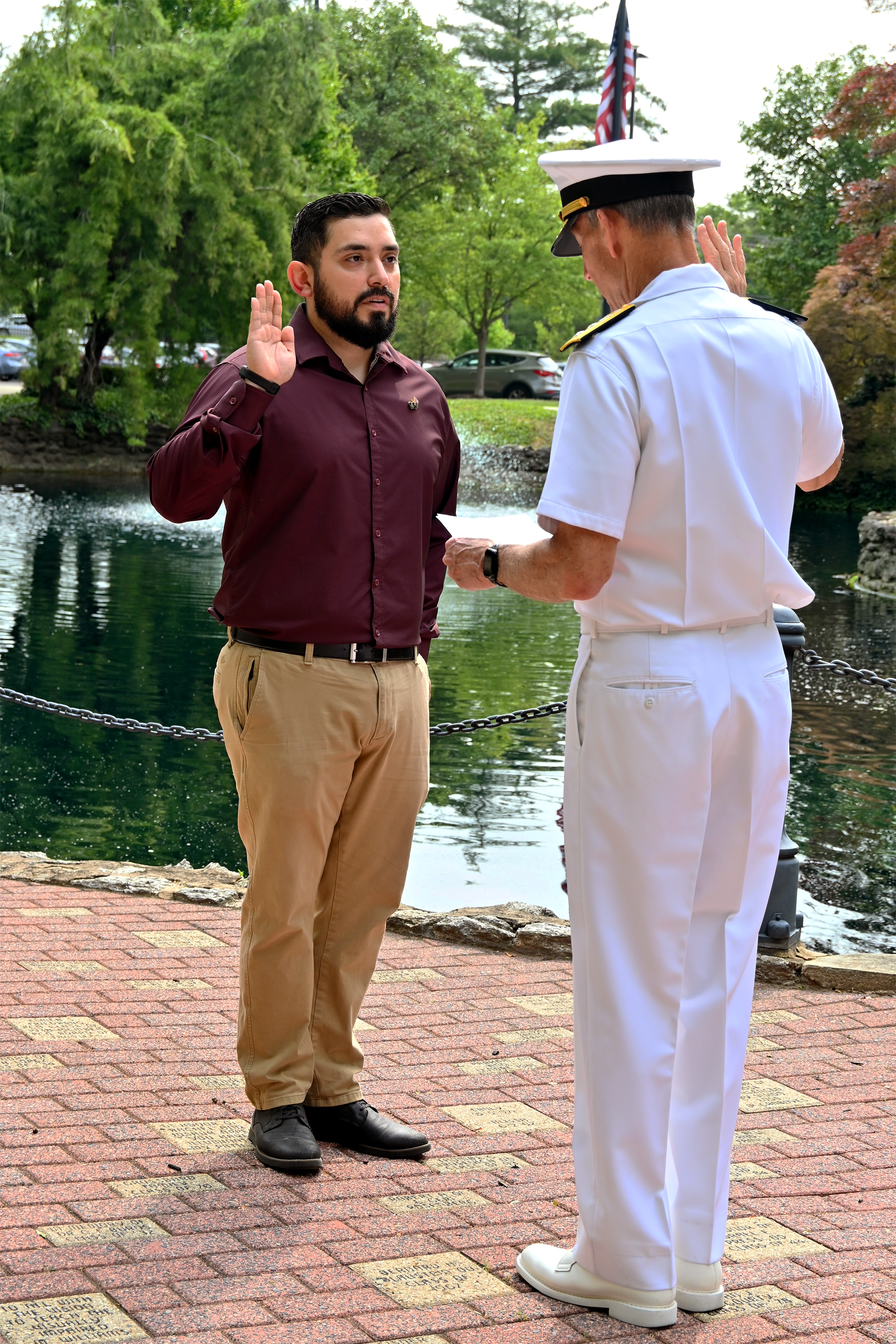 Walter Benitez sworn in by Dr. Mittelman