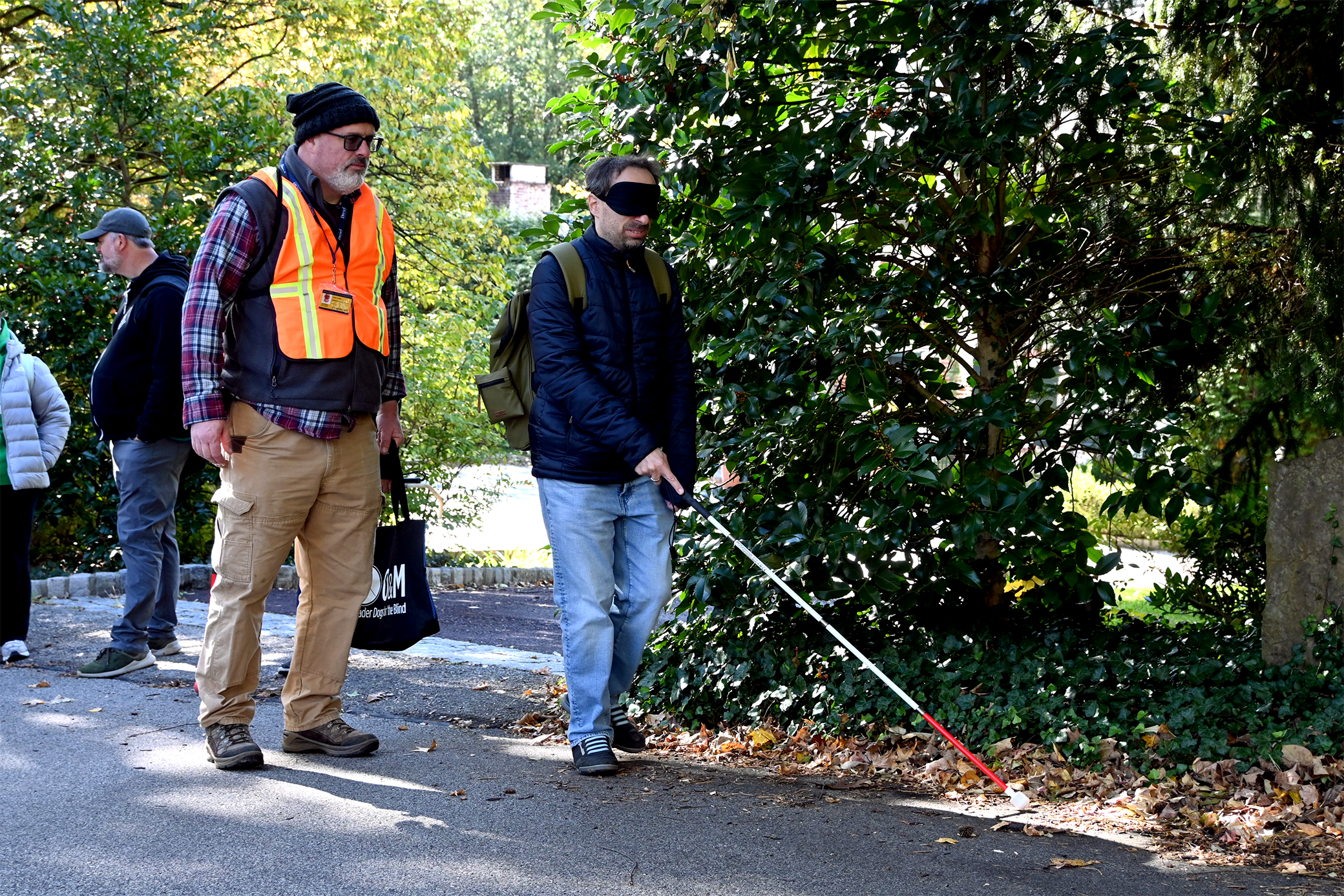 BLVS navigates wooded area with a cane pic4