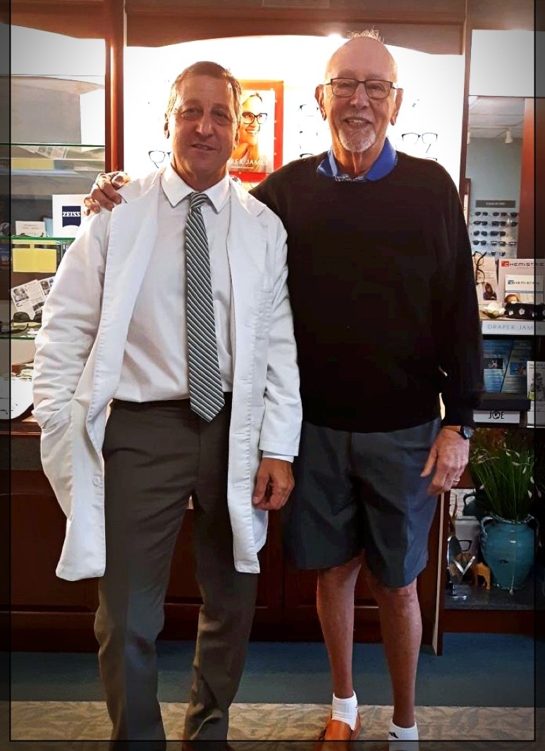 Dr. Collins with Dr. Suydam in the office