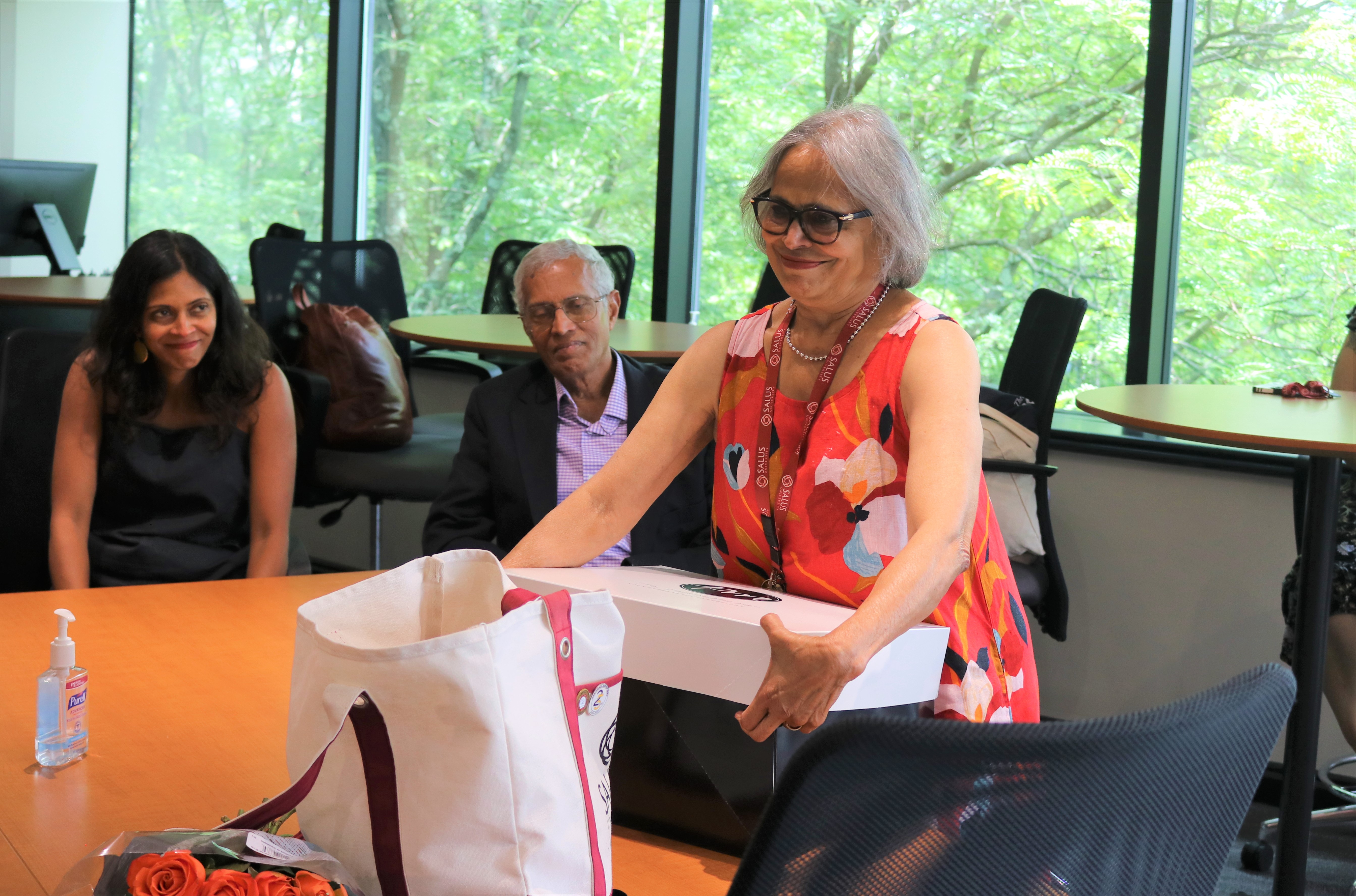 Giri at retirement luncheon