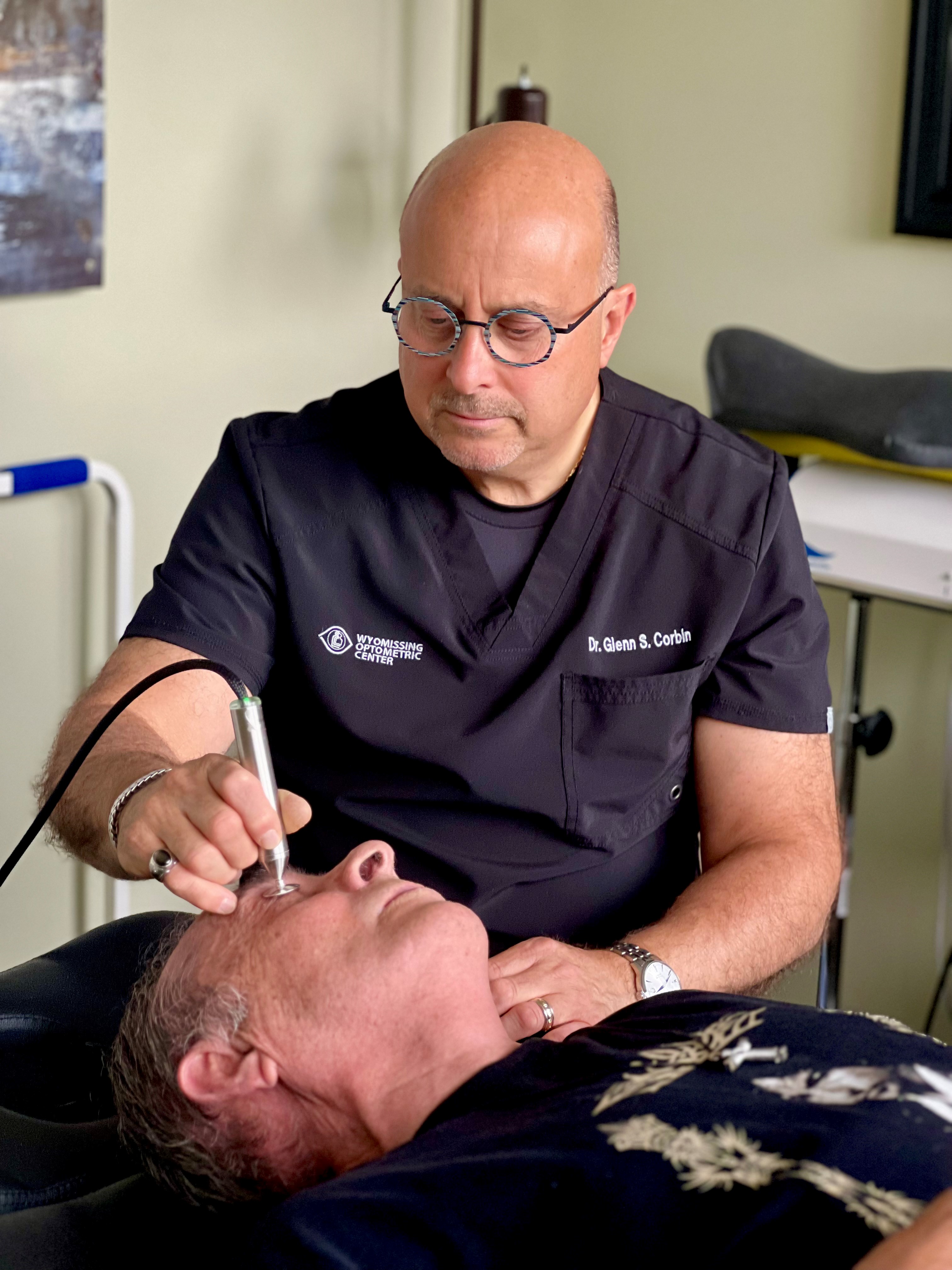 Glenn Corbin treating patient