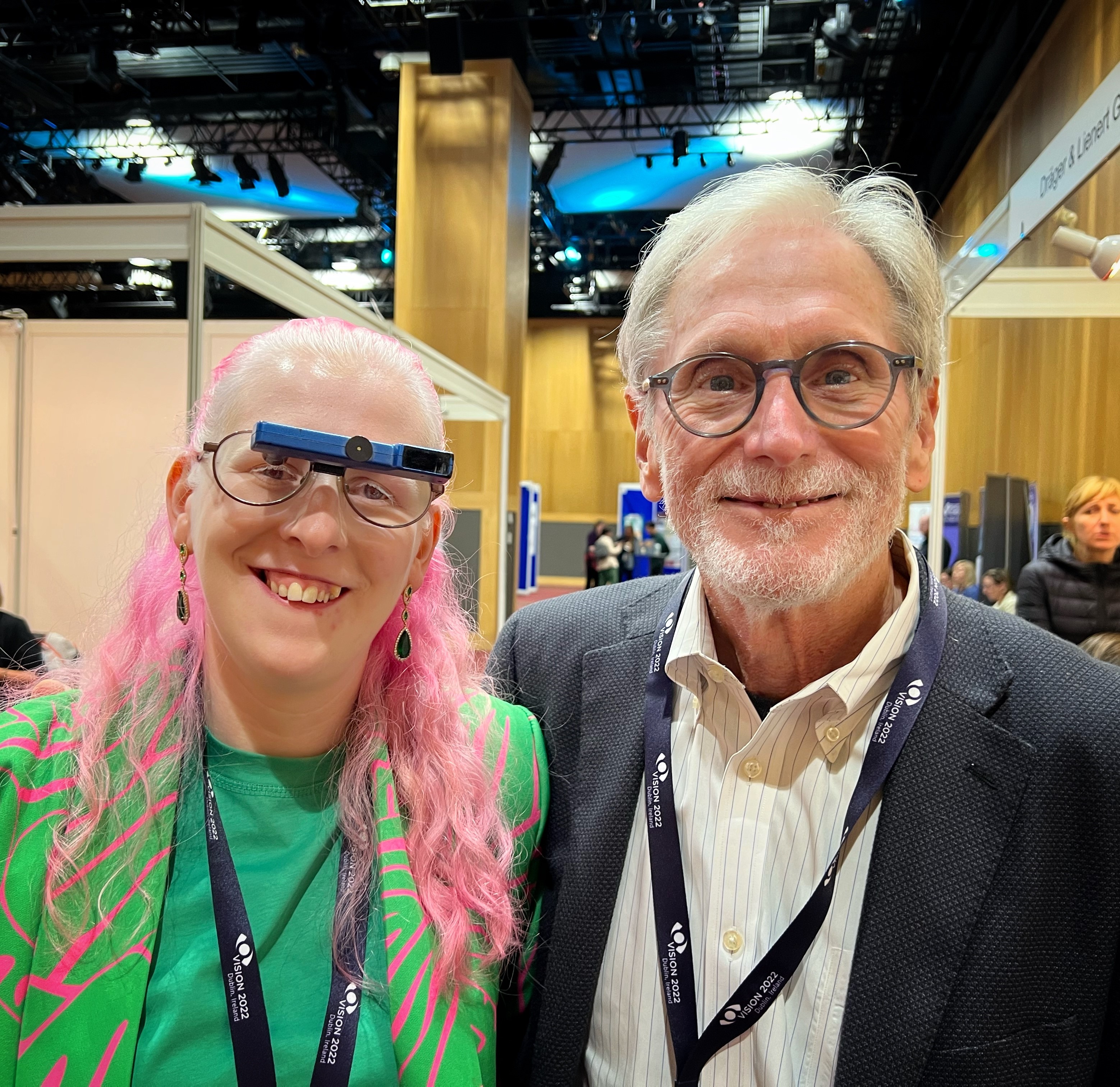 Henry Greene with friend at conference