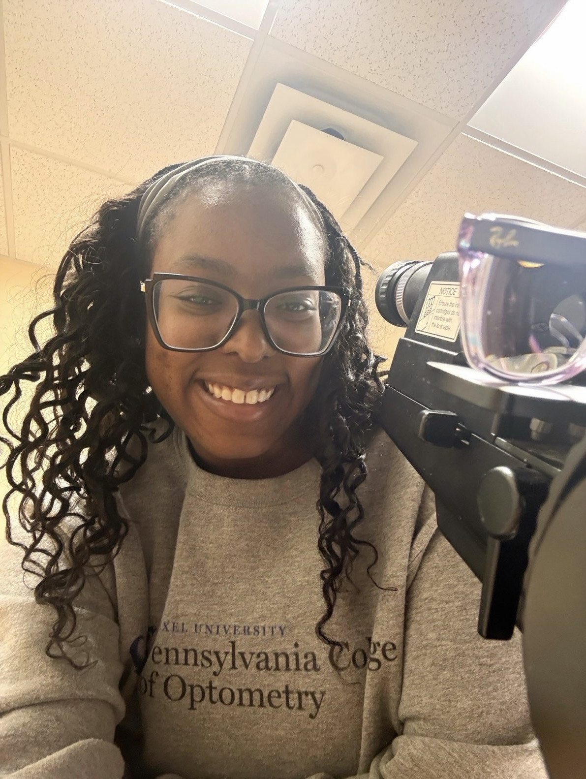 OD student taking a selfie
