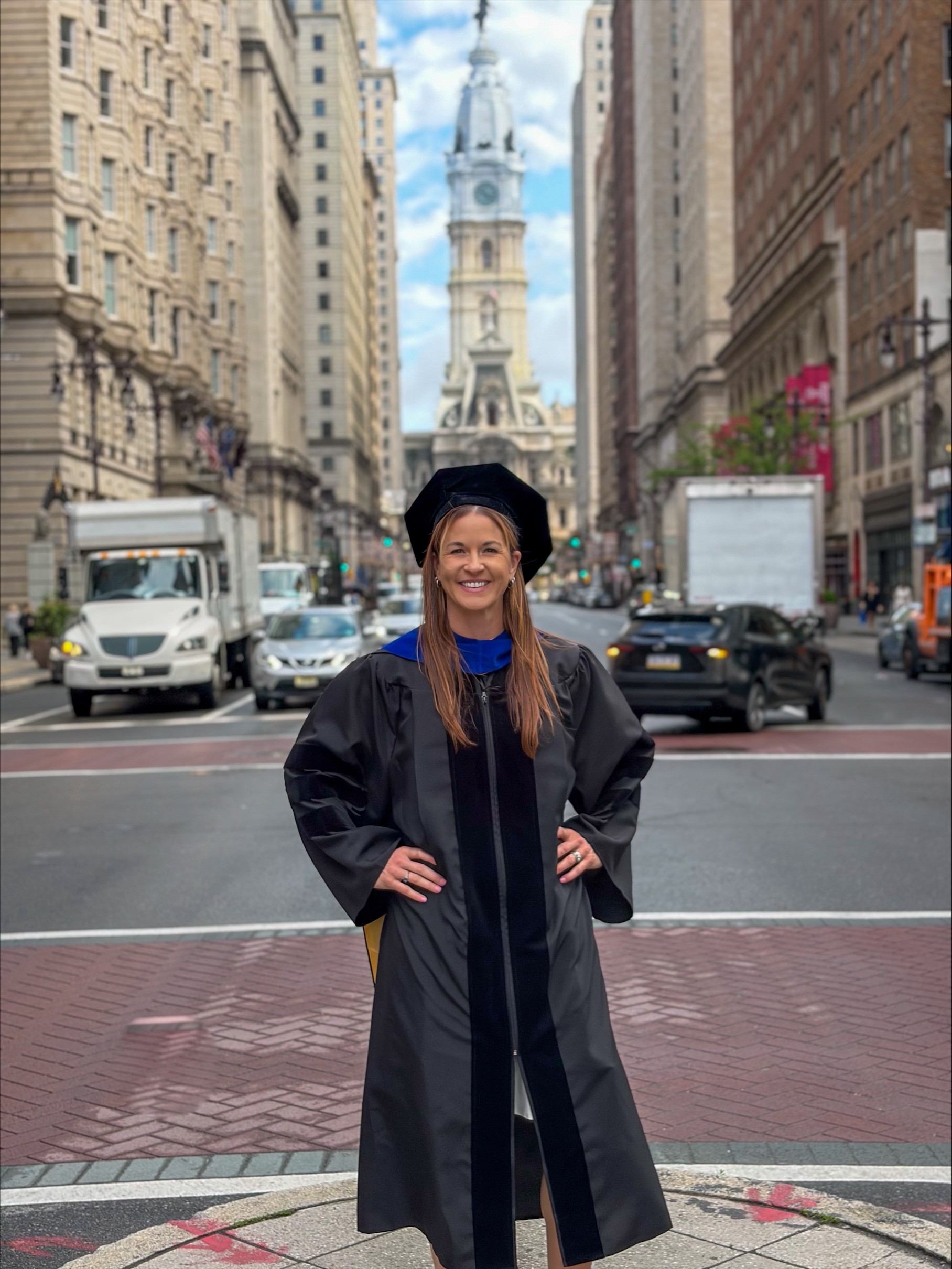 Julie Quinlan in cap and gown
