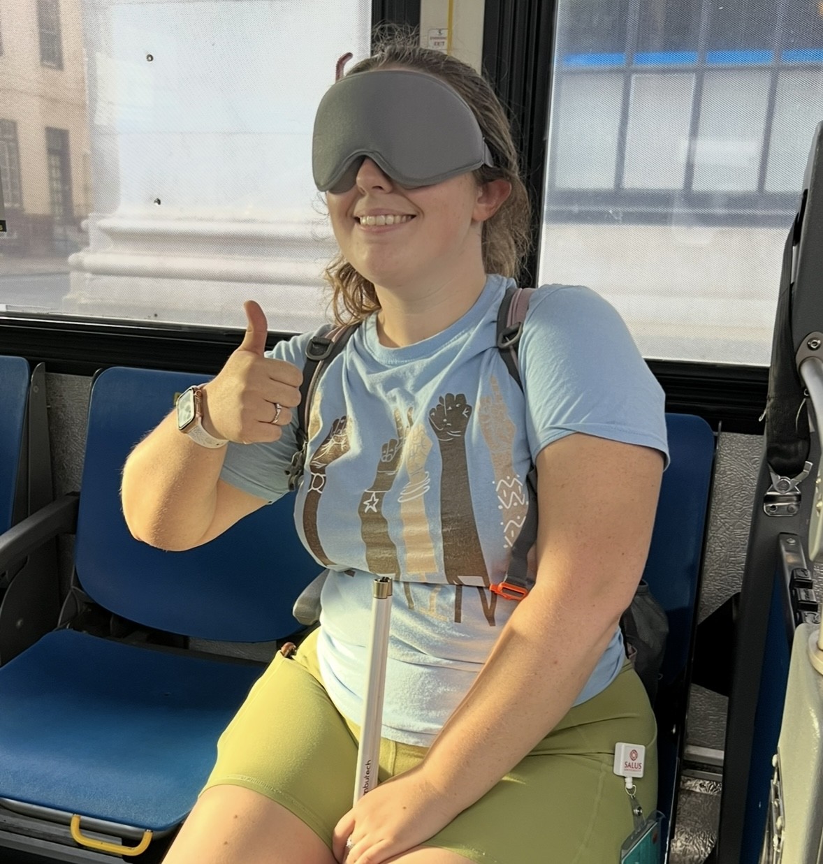 Maci Filopanti with blindfold pic