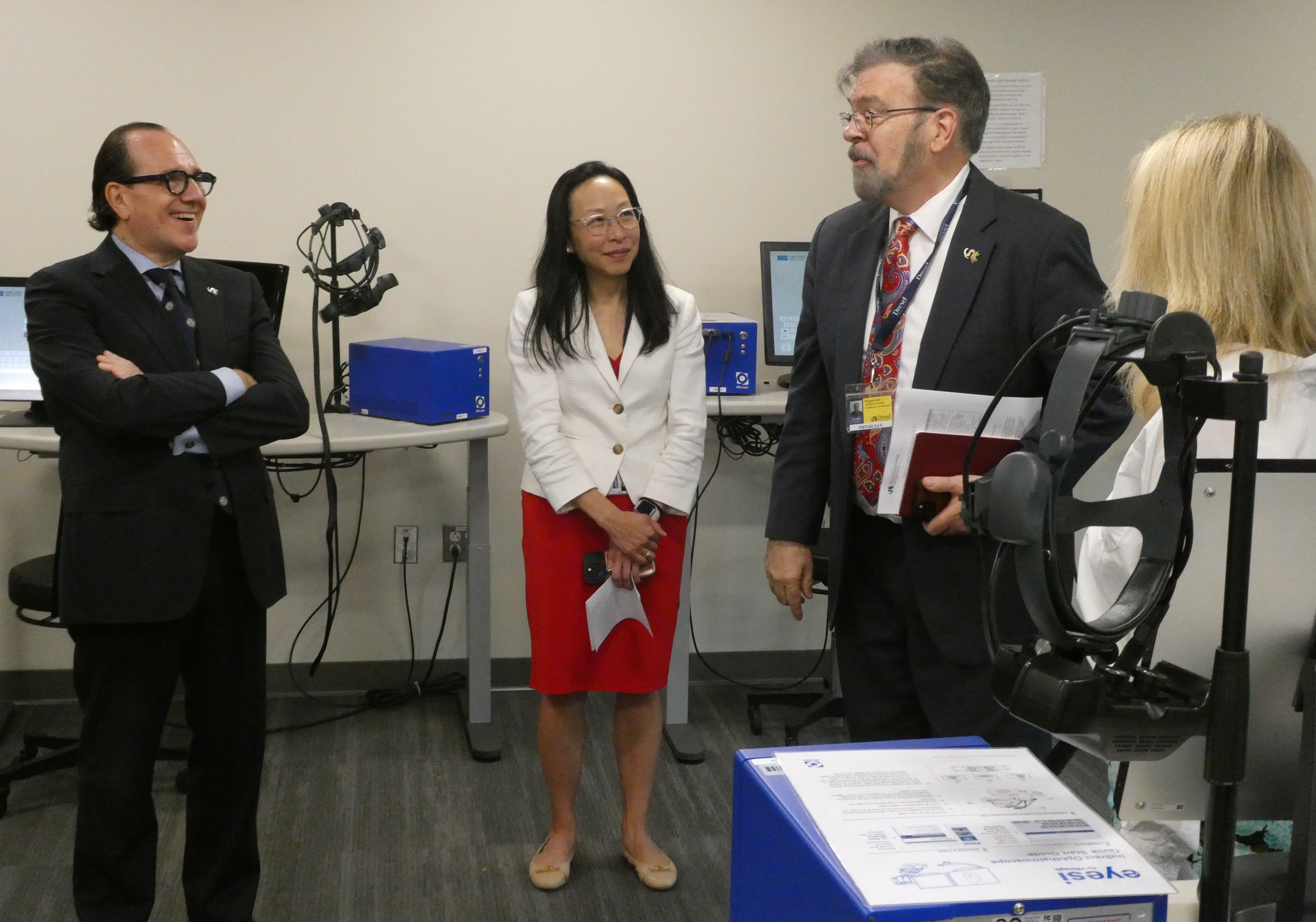Dr. Antonio Merlo tours virtual lab