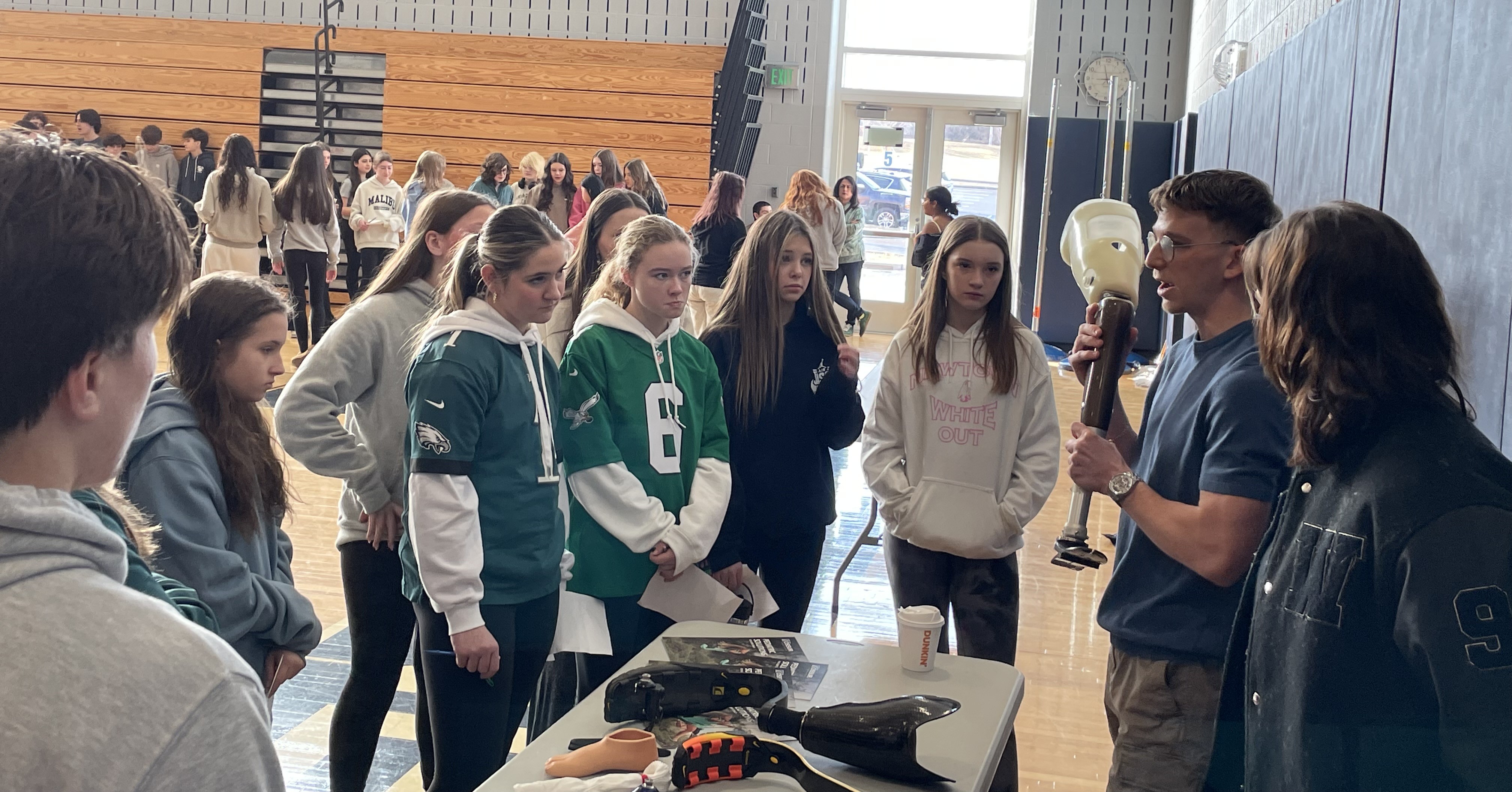 O&P students speak to Newtown students