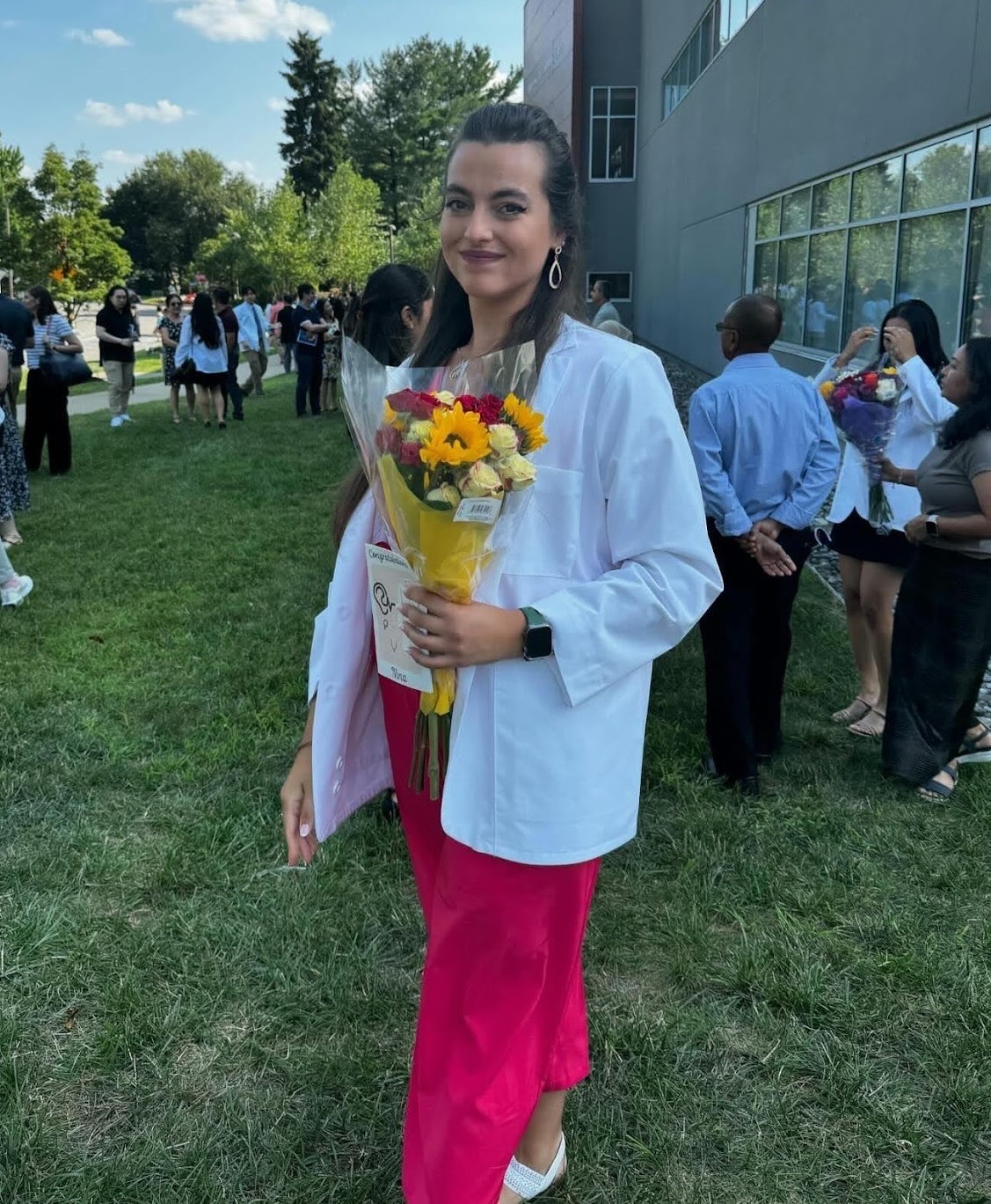 Nina Danko after white coat ceremony