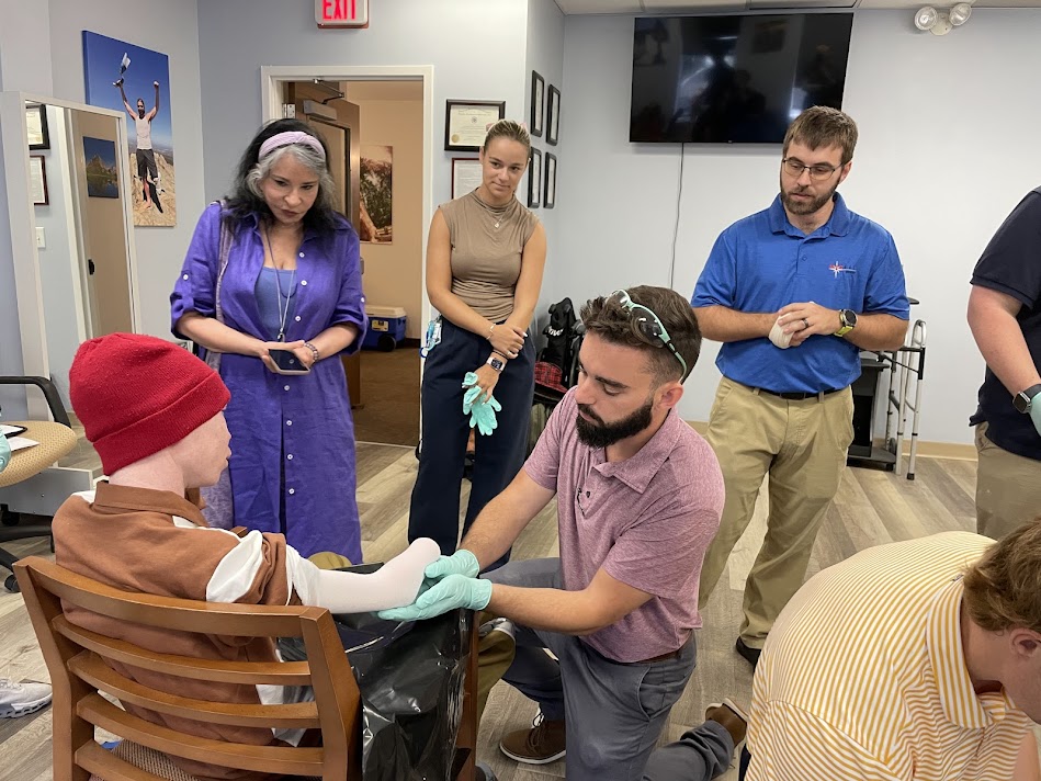 O&P students treat Tanzanian patient