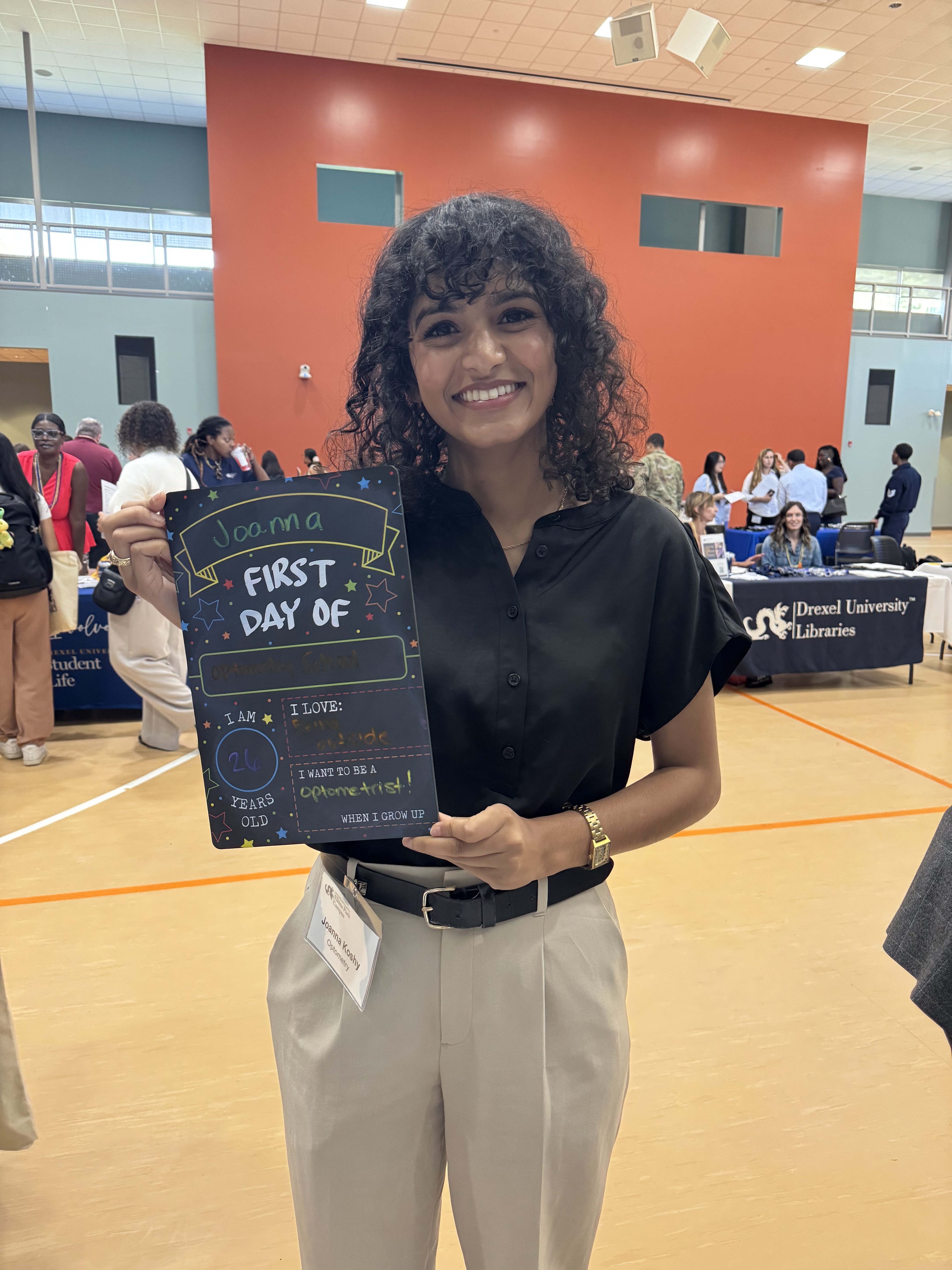 Joanna Koshy OD at orientation