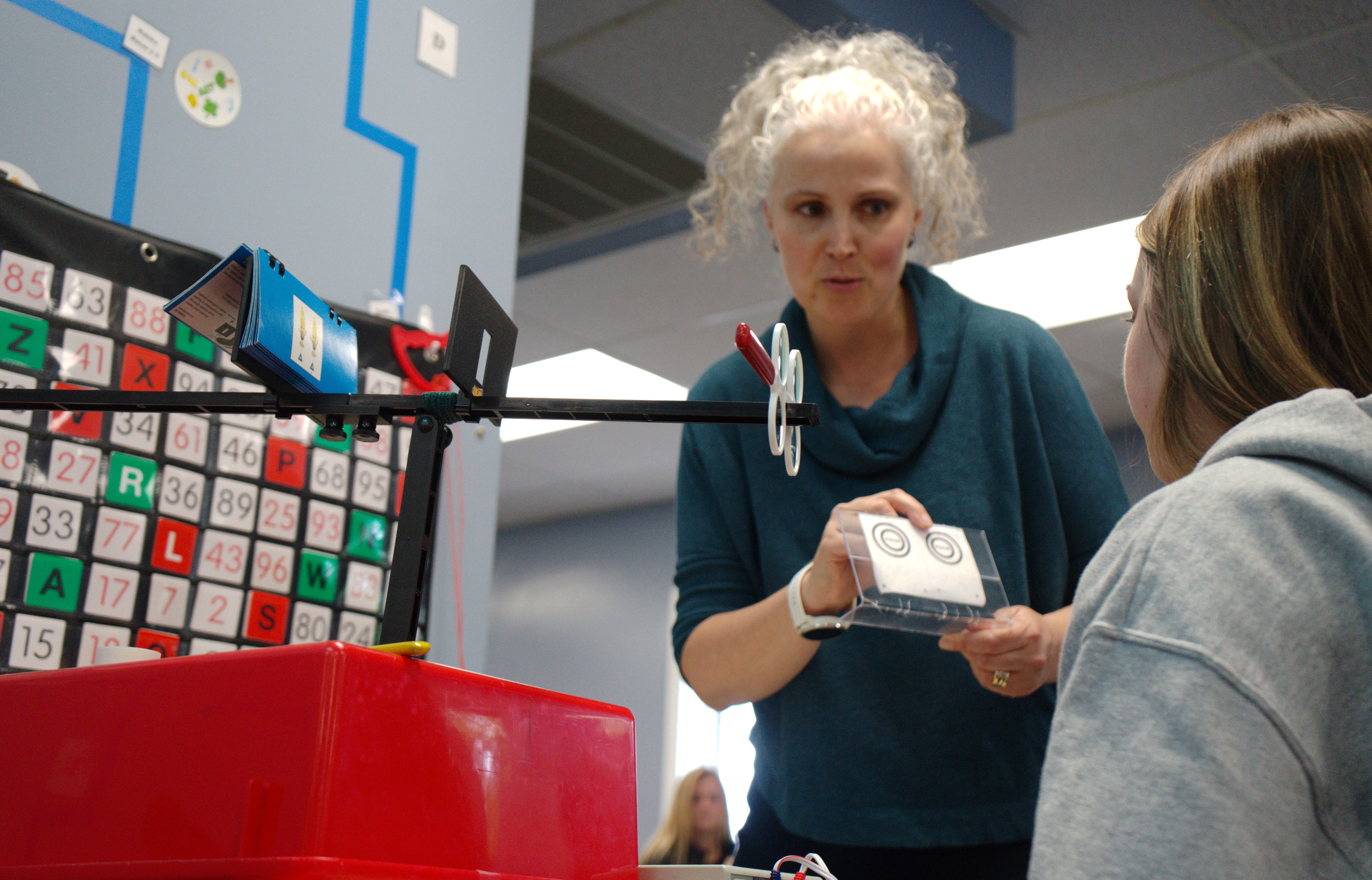 Dr. Reiser works with client 