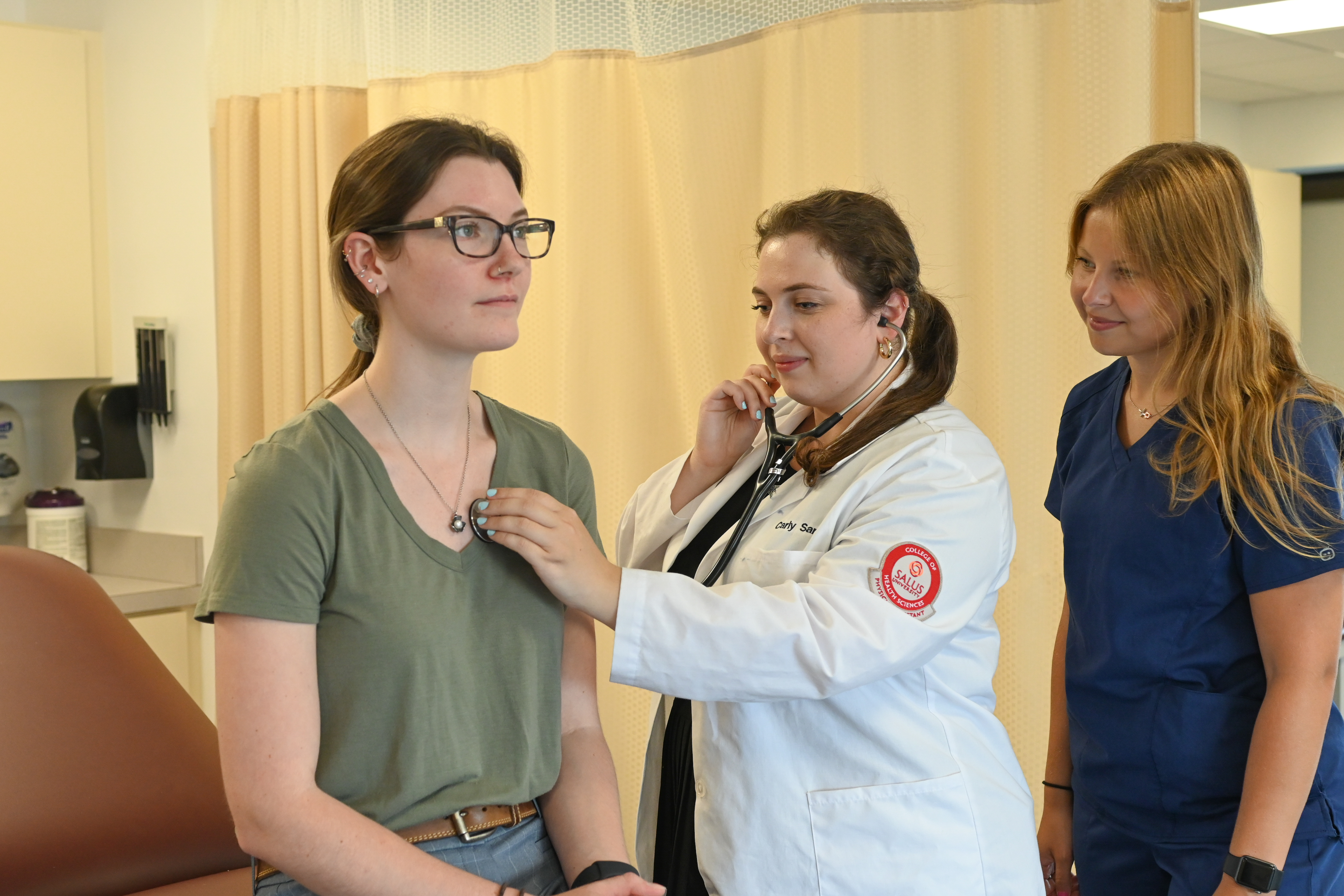 Patient examined by SLP student