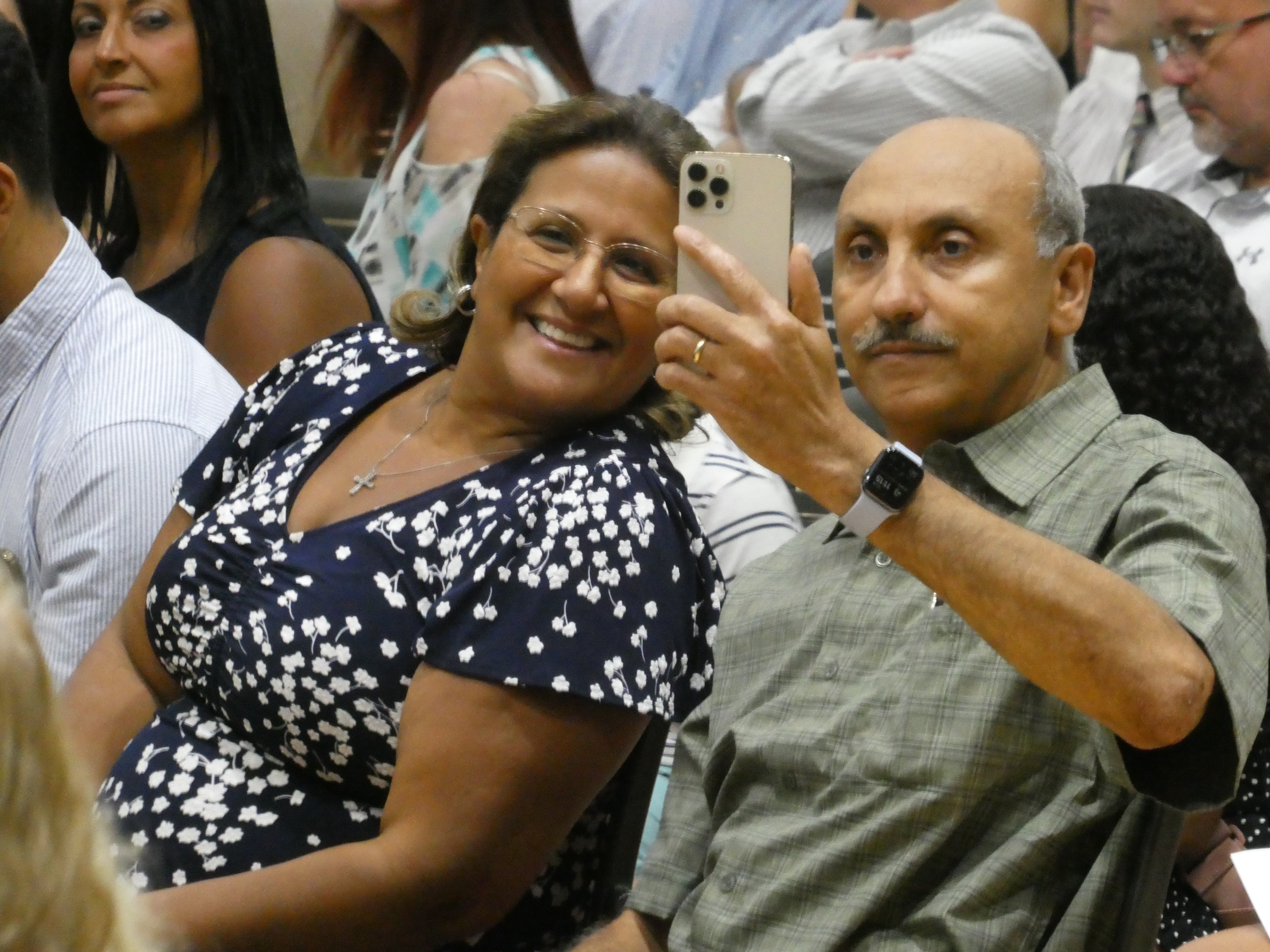 Fekry family at white coat ceremony