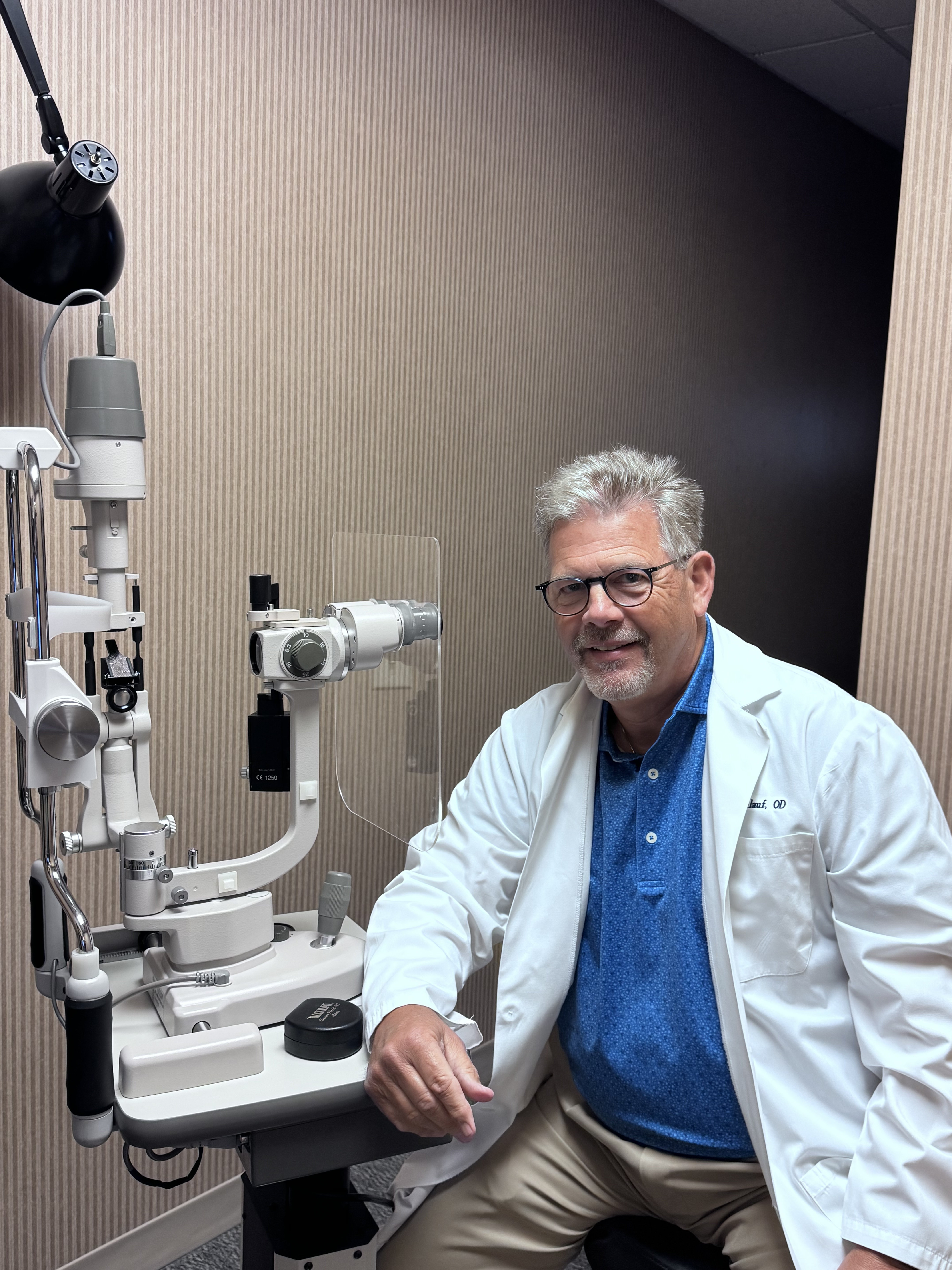 Dr. Perry Umlauf in the exam room