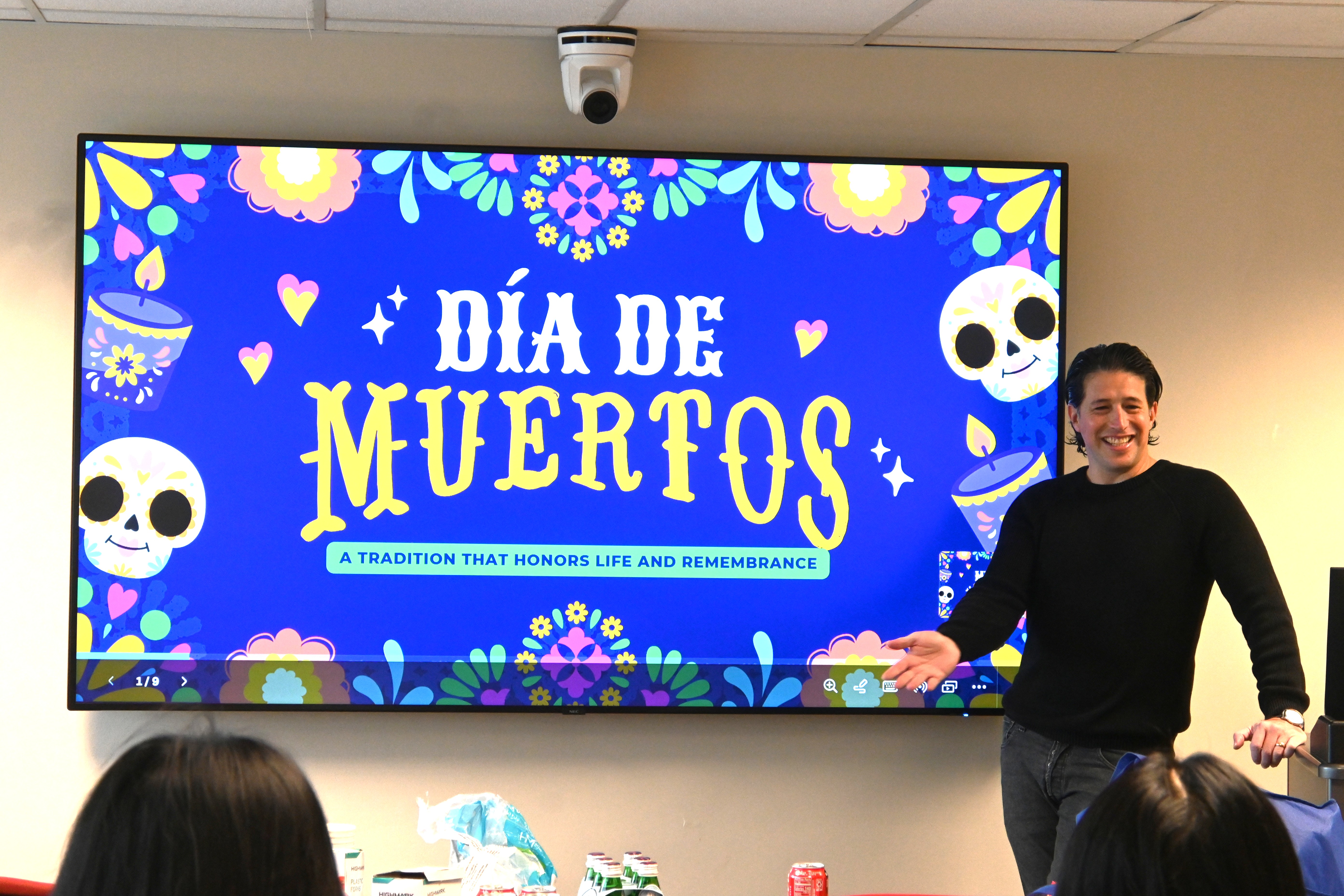 Ricardo at the Dio de Muertos event