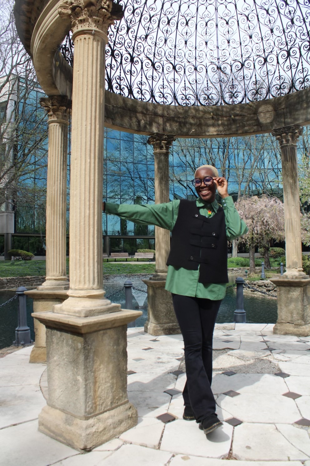 Rachel AB under the gazebo pic2