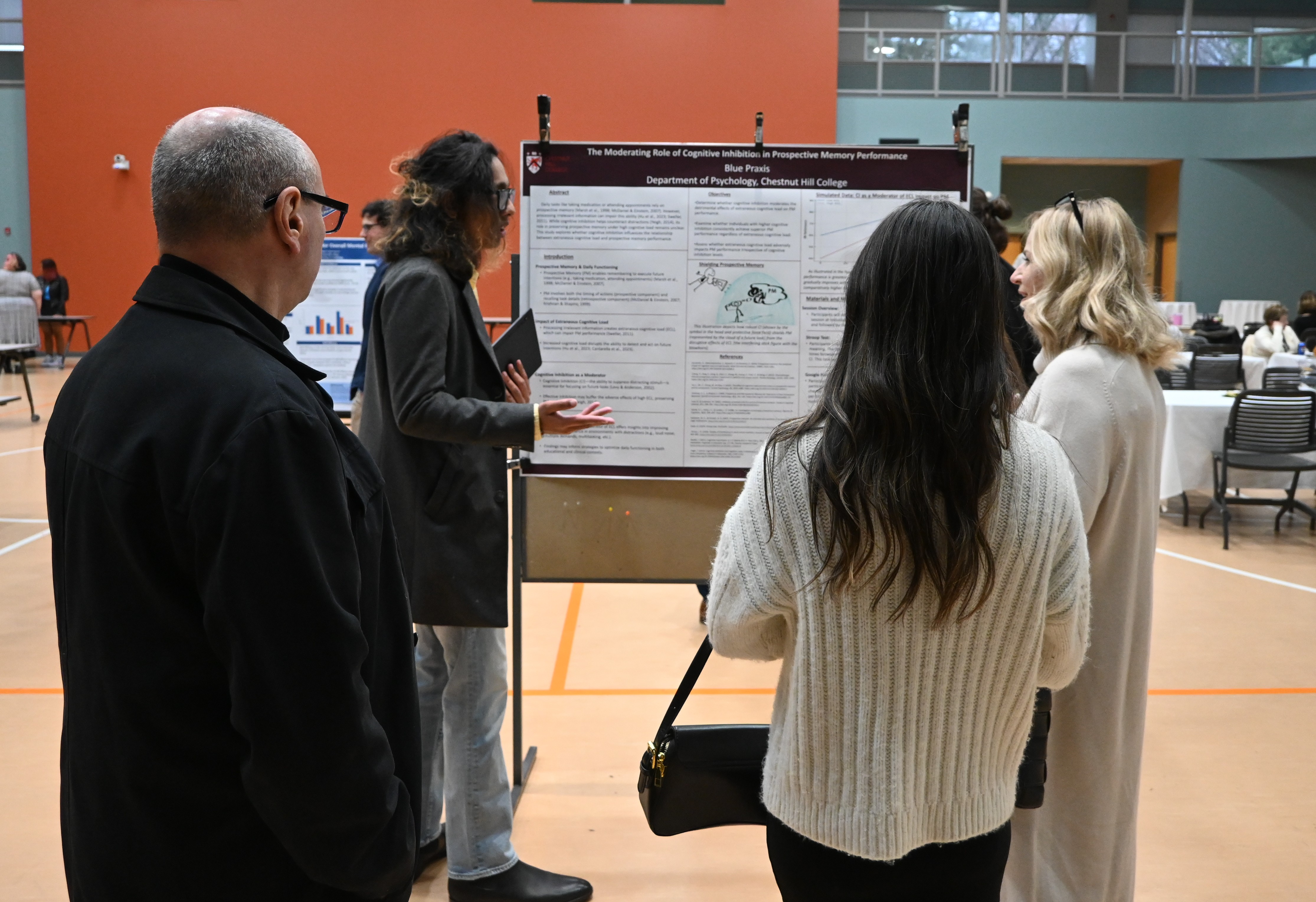 Student displays SEPCHE poster