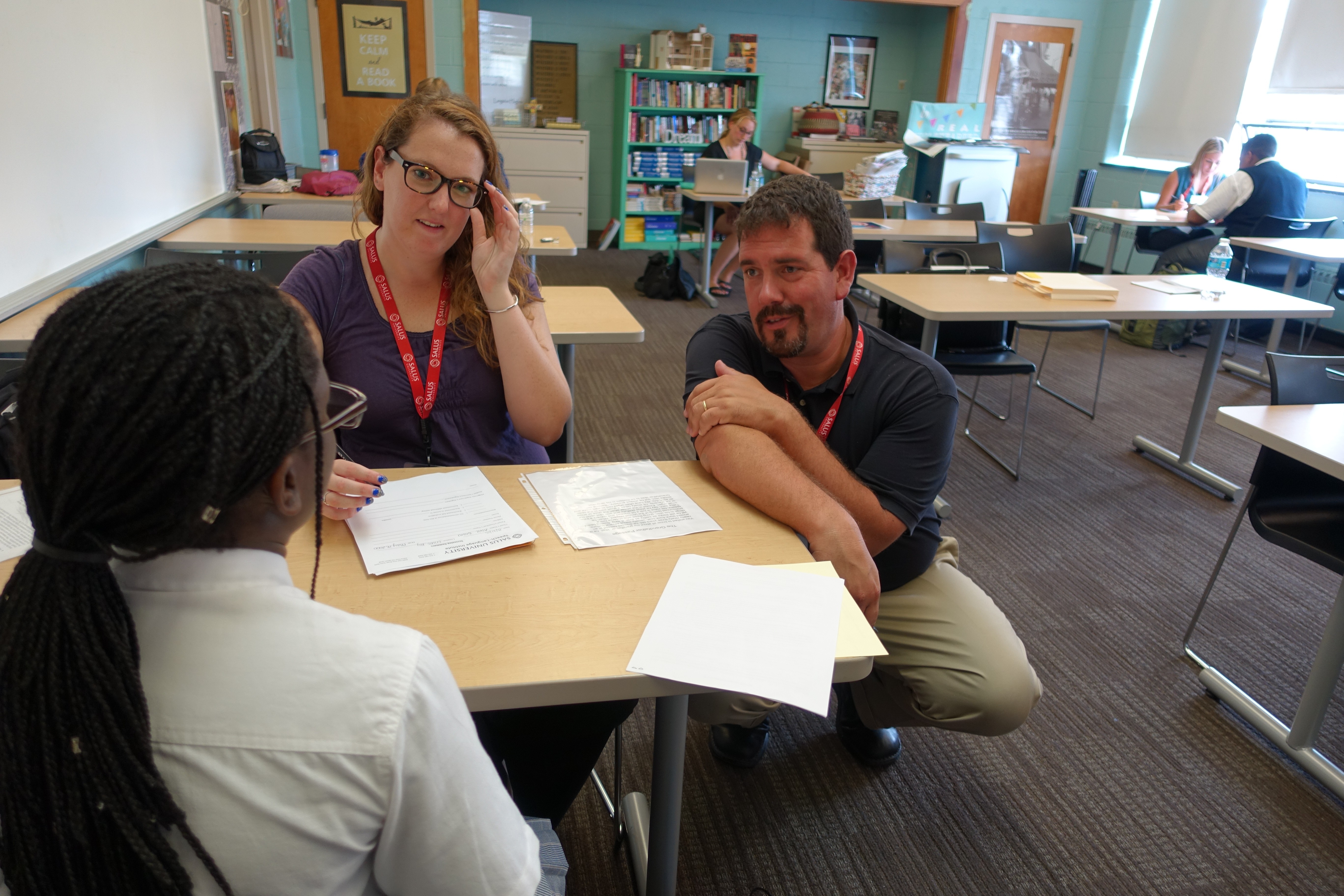 SLI student with Bob Serianni and elementary student