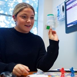 SLP student working in SLI