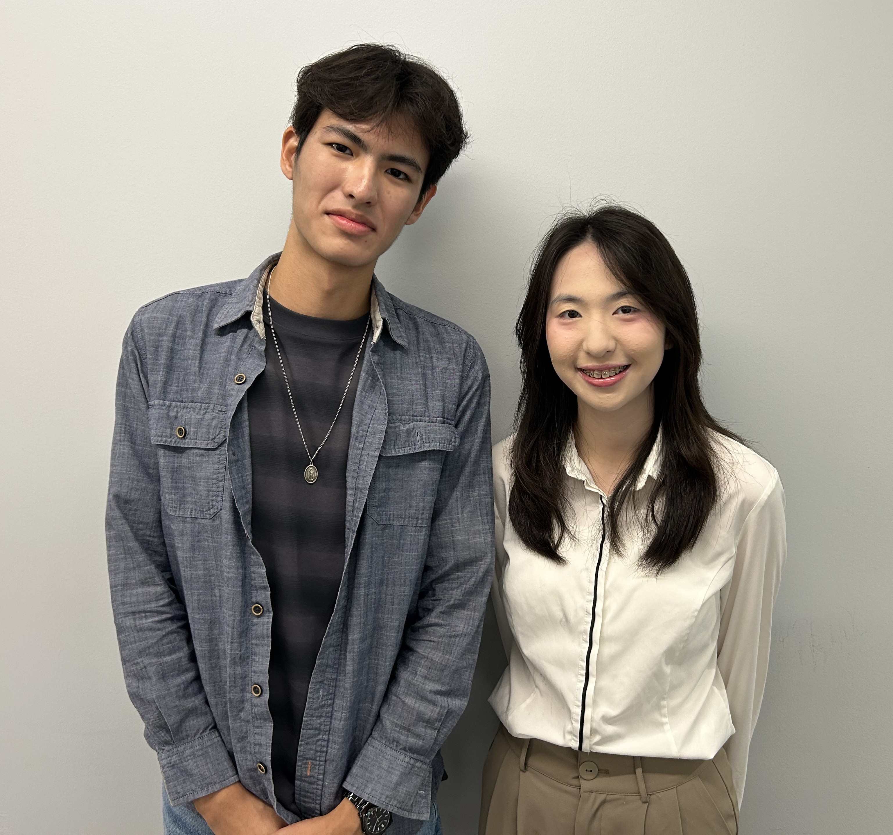Two CSMU students in small cafe pic