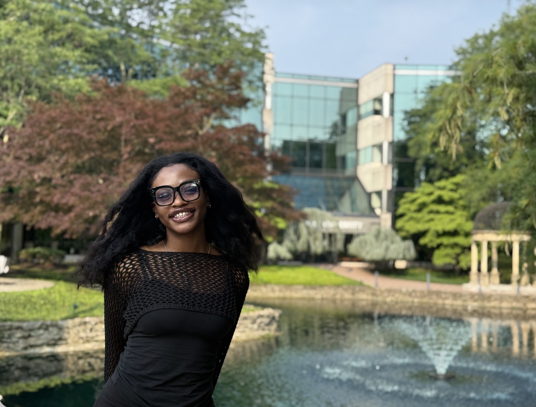 PA student in front of Salus