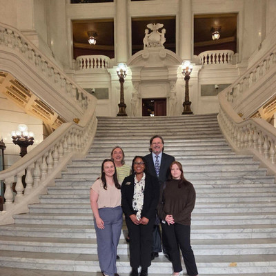 audiology students and faculty at the state capitol