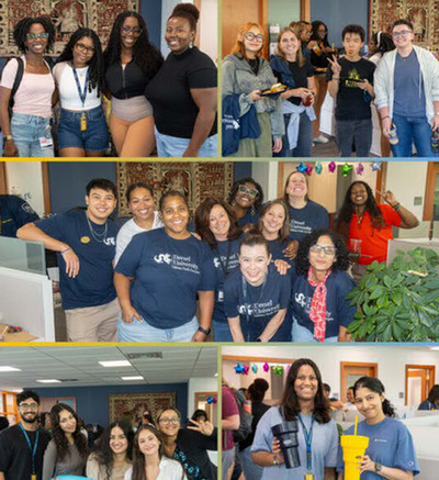 collage of students at the student life open house