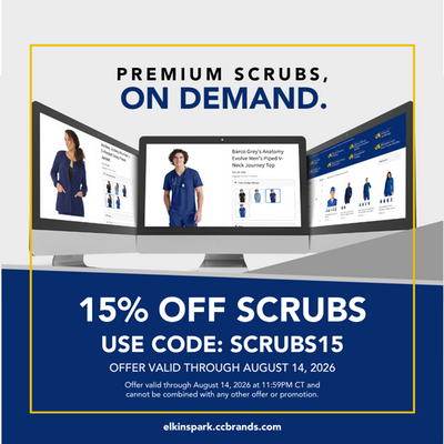 campus store scrubs coupon flyer