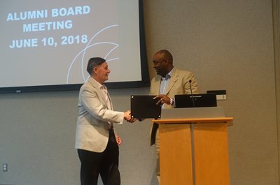 Two men shaking hands