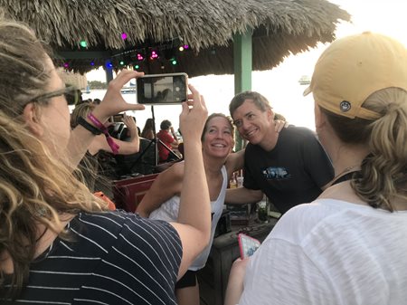 group taking a photo at CE by the Sea