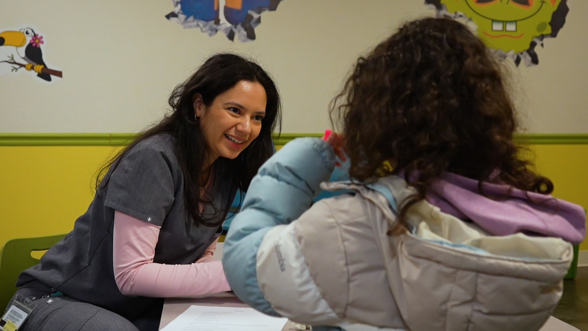 OD student with child patient pic1