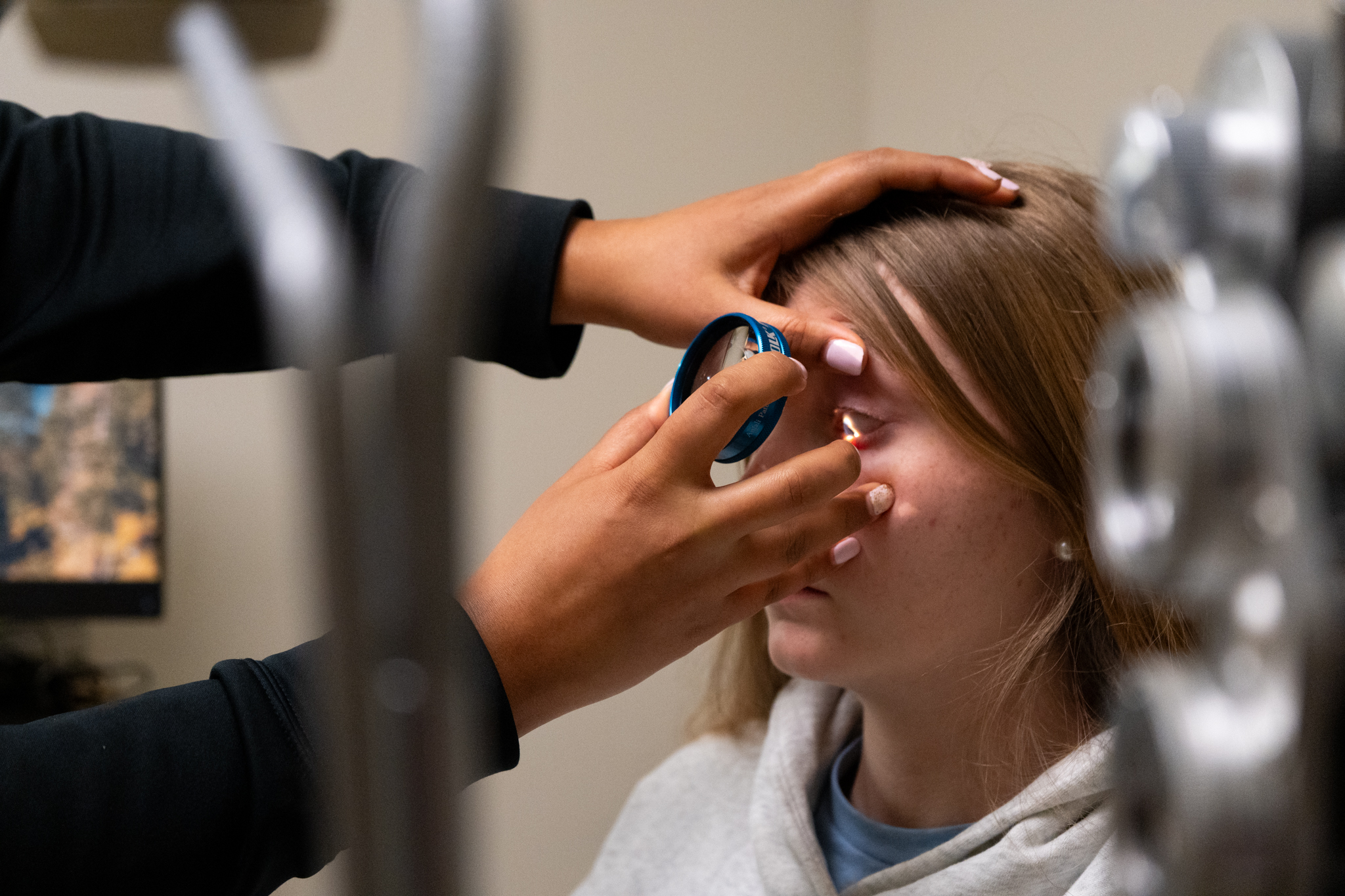 Child being examined at TEI pic2