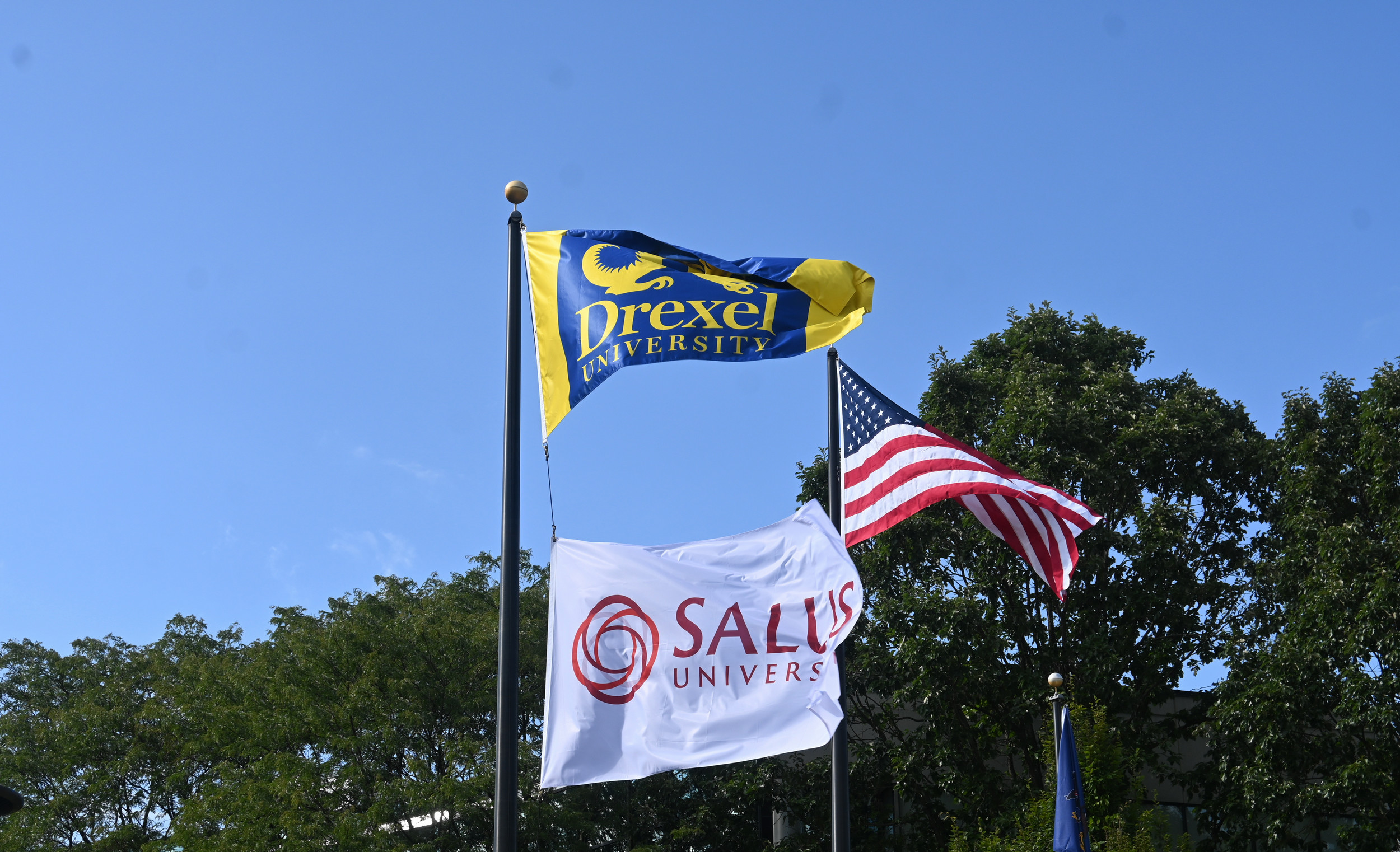 Salus and Drexel flags pics