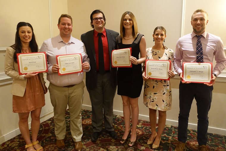 Students at the spring commencement luncheon