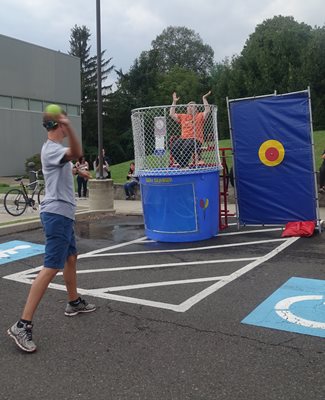 Salus Scoop Dr. Trego Dunk Tank