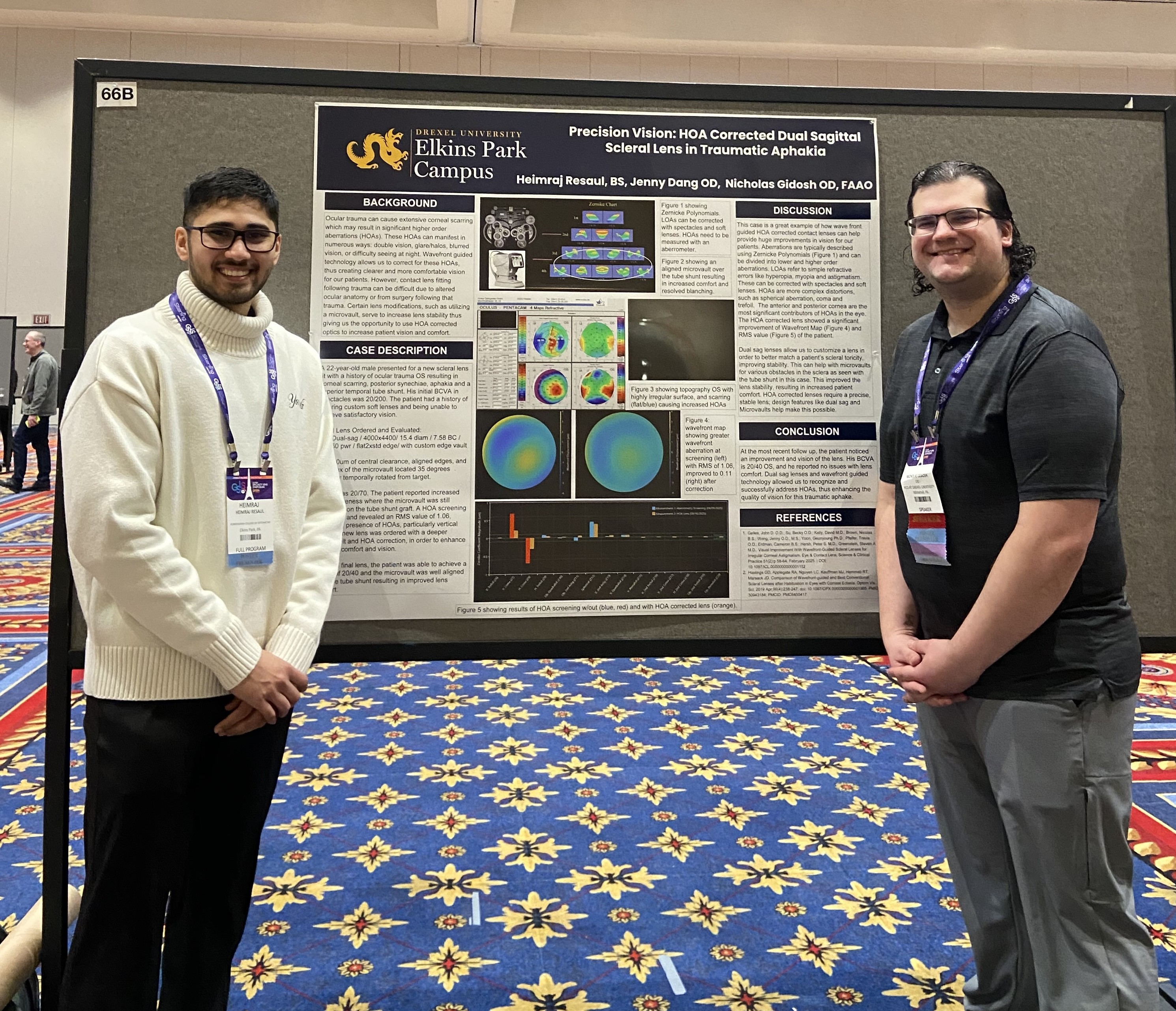 Heimraj Resaul and Dr. Gidosh with poster pic1