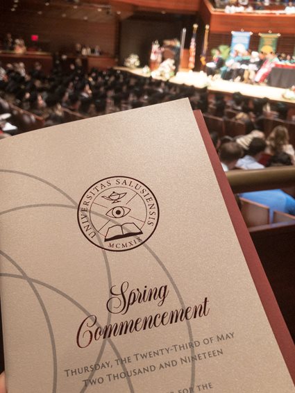 Spring commencement brochure