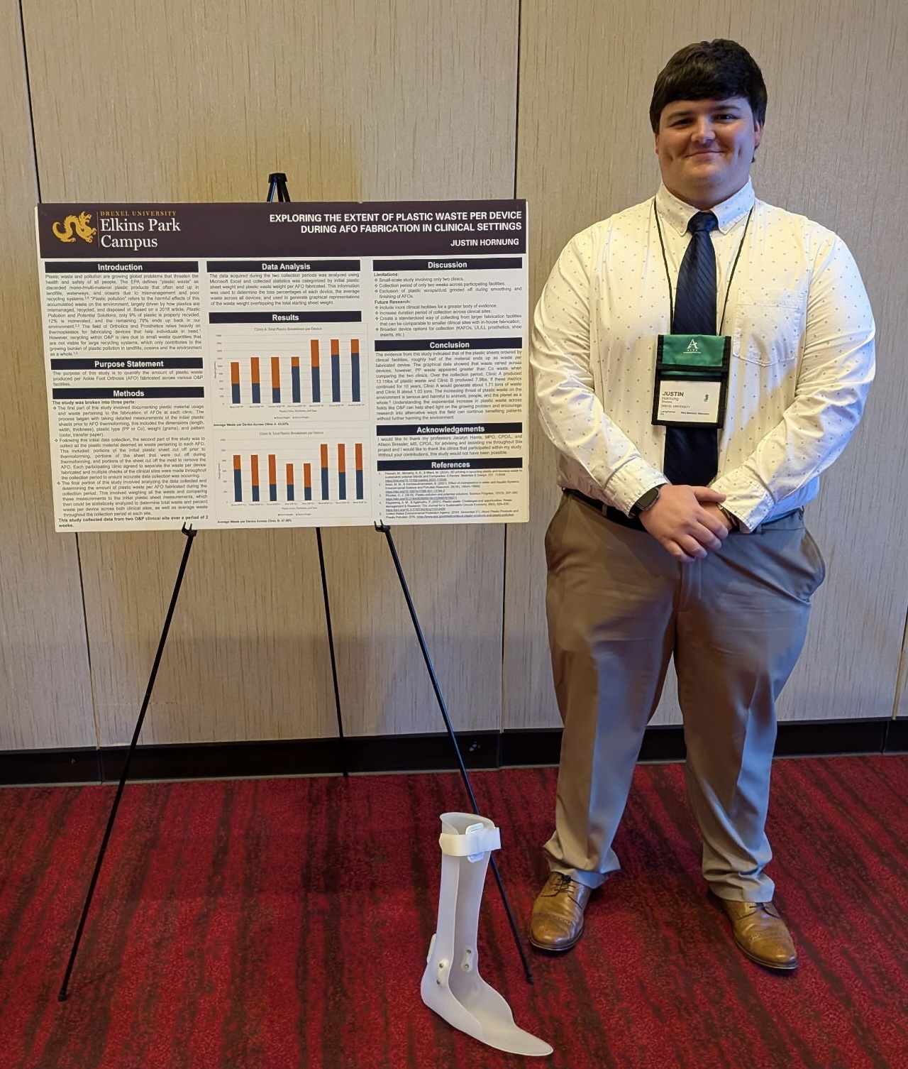 Justin Hornung and his winning poster pic1