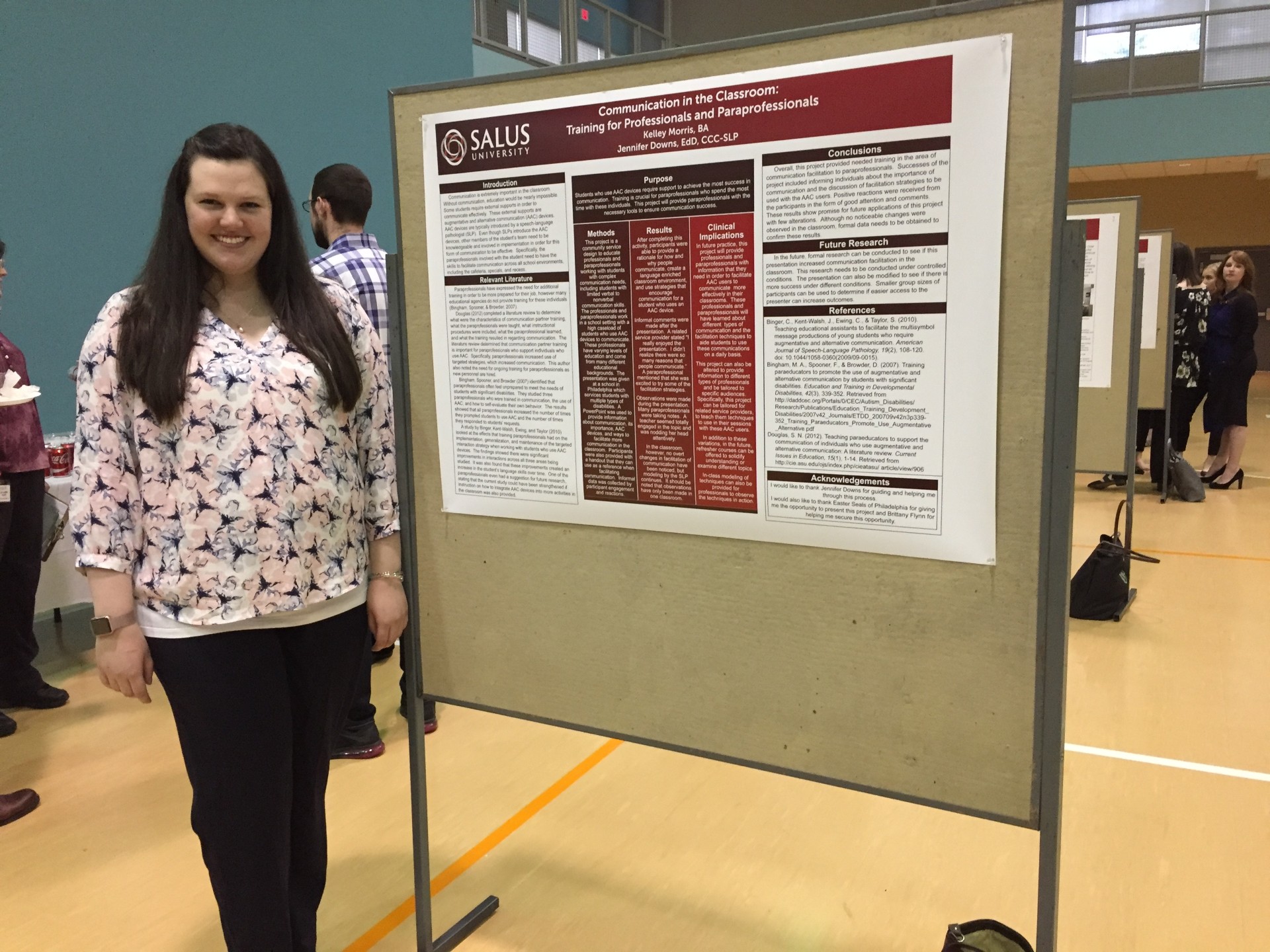 Kelley Morris and her Capstone project