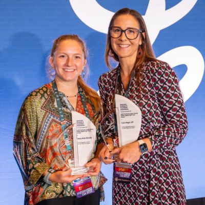Mary-Kate and Cara with their award thumb1