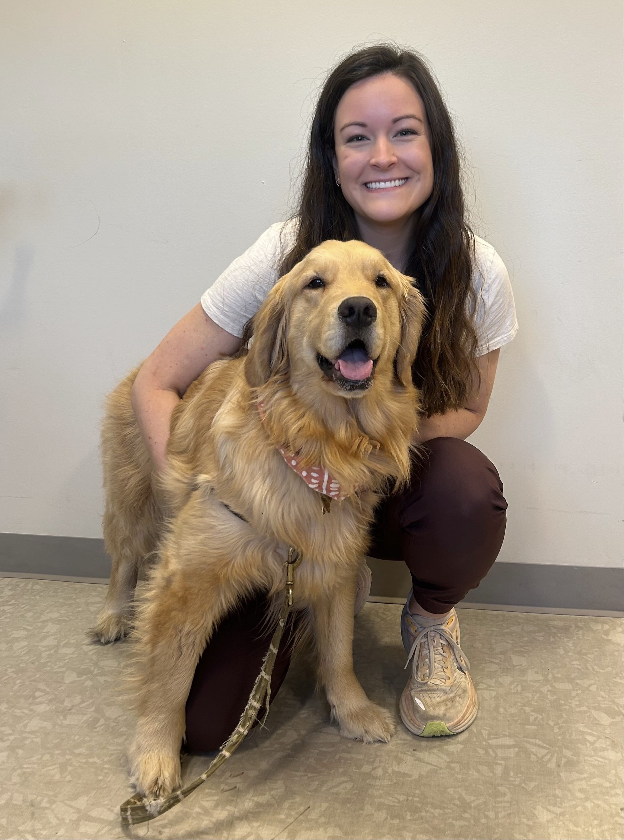 Olivia Gorski and her service dog Millie