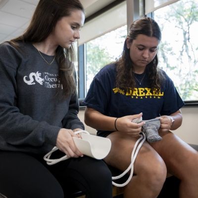 OT students in the lab with patient thumbpic1