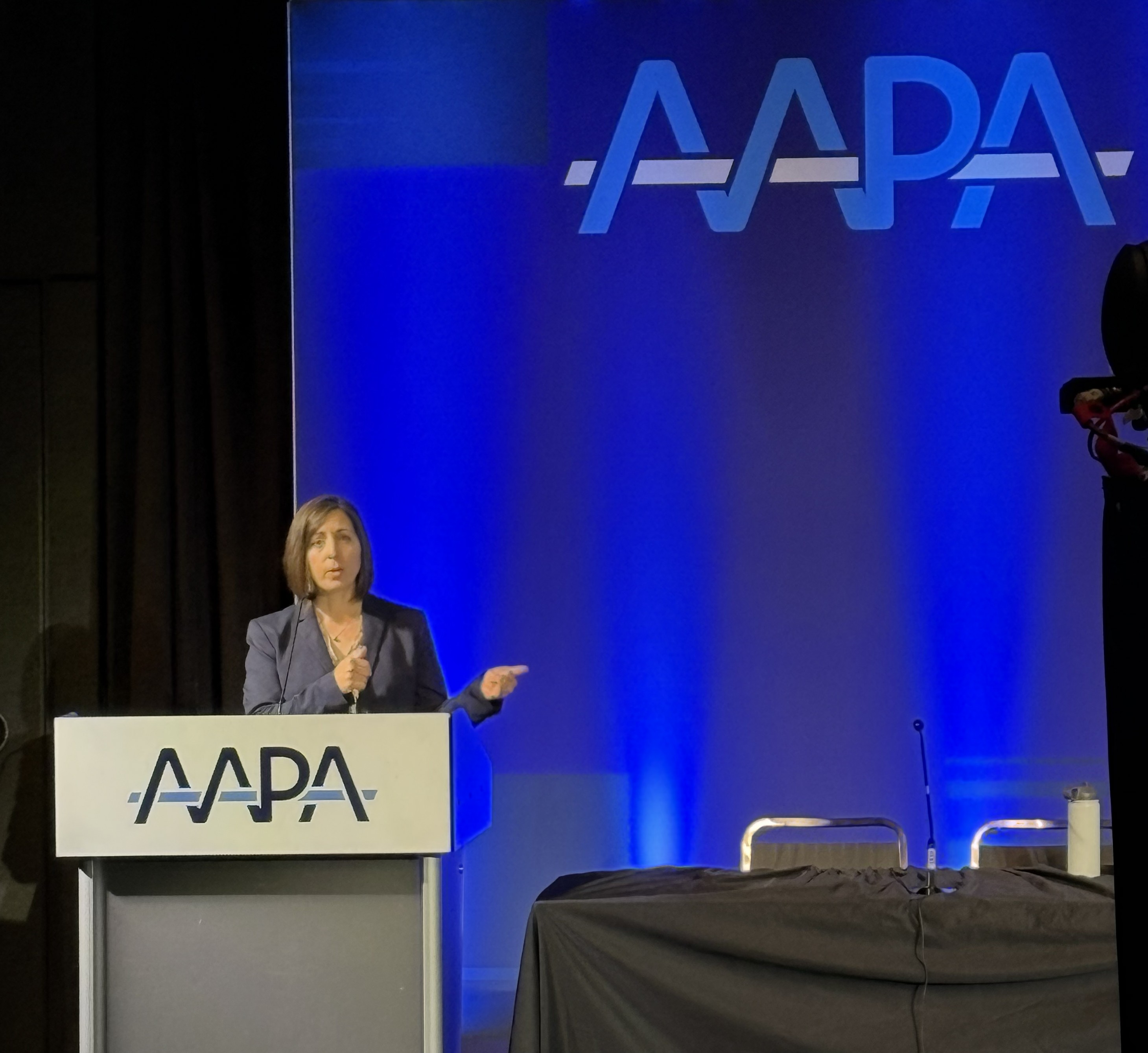 Faculty Cara Orr speaking at PA national conference