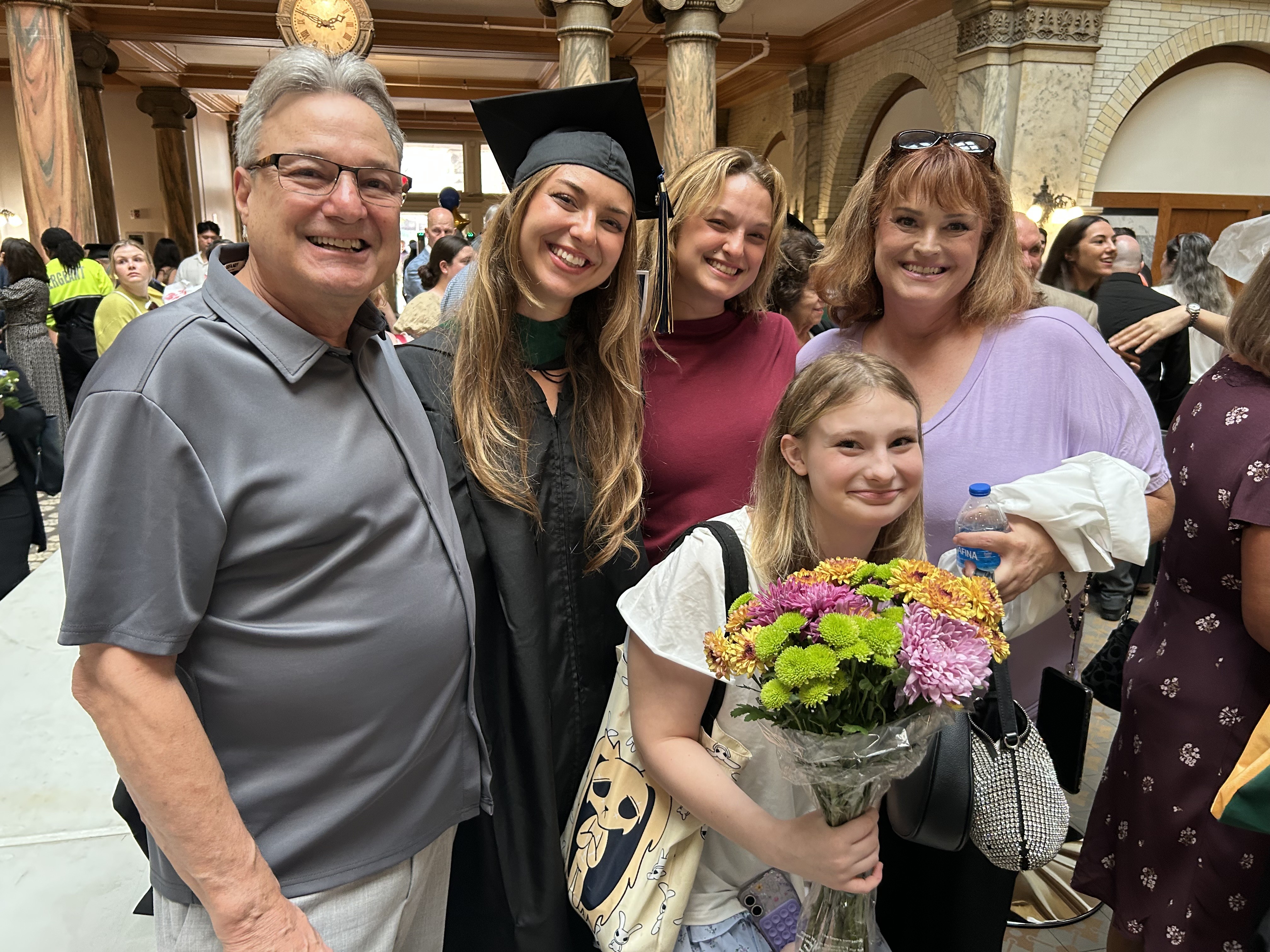 Amanda Levy and family after commencement