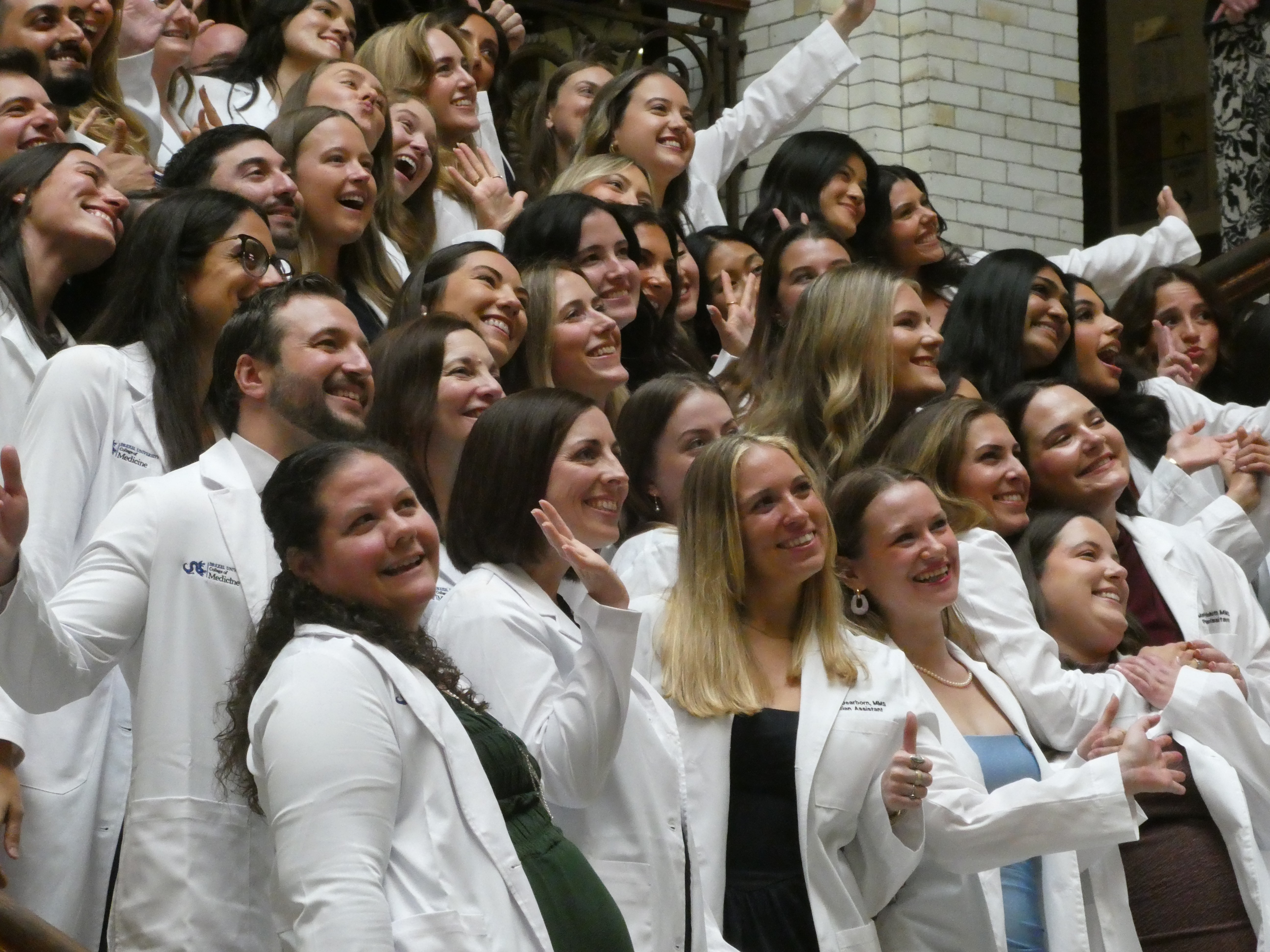 Pa group pic on the steps at Drexel